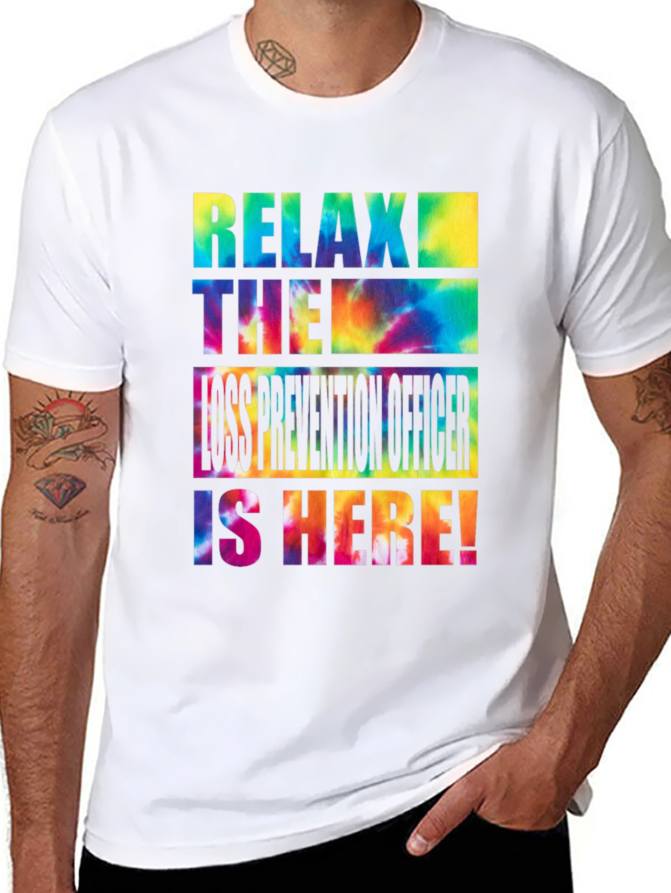Relax Loss Prevention Officer Tie-Dye T-Shirt