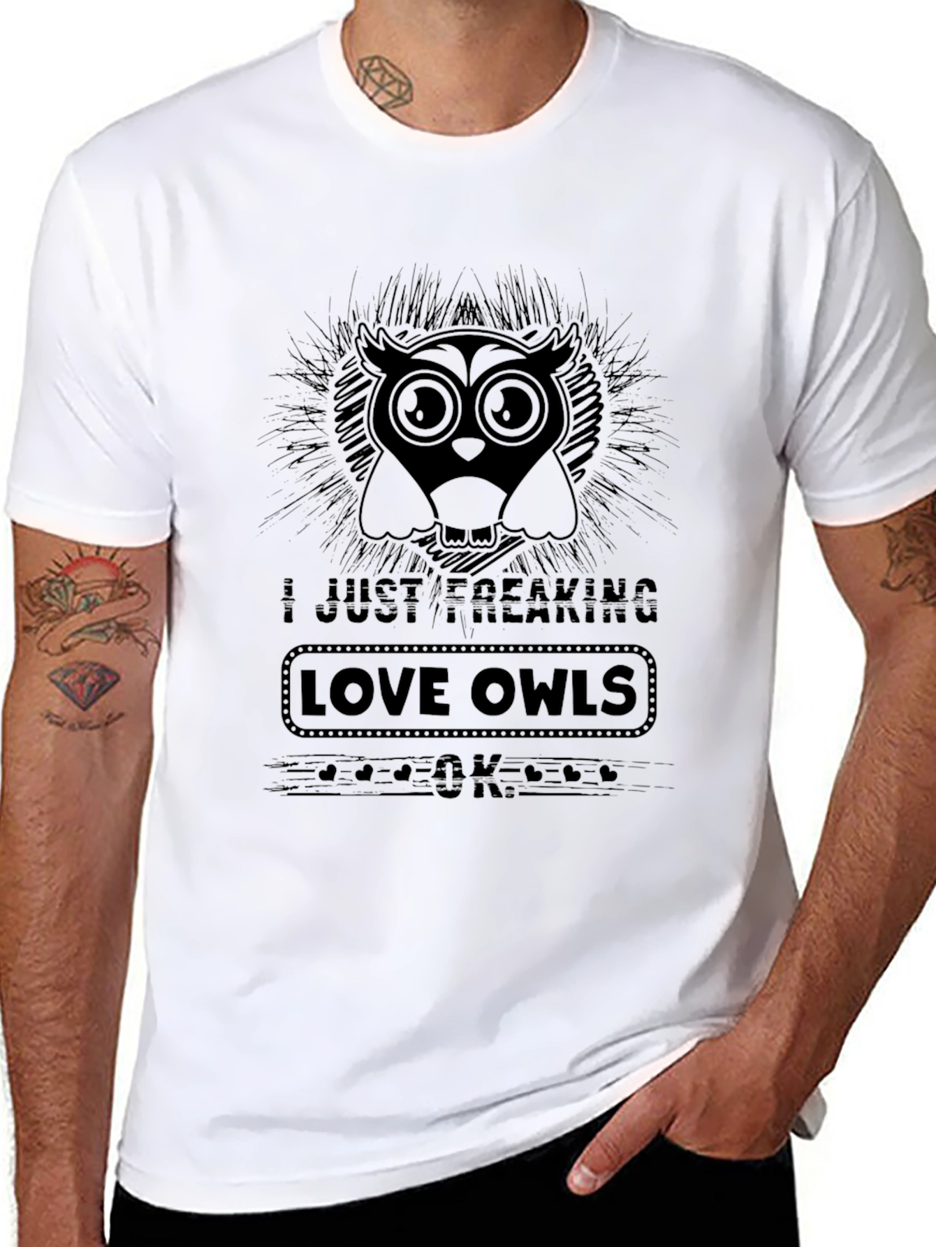 I Just Freaking Love Owls Graphic Tee