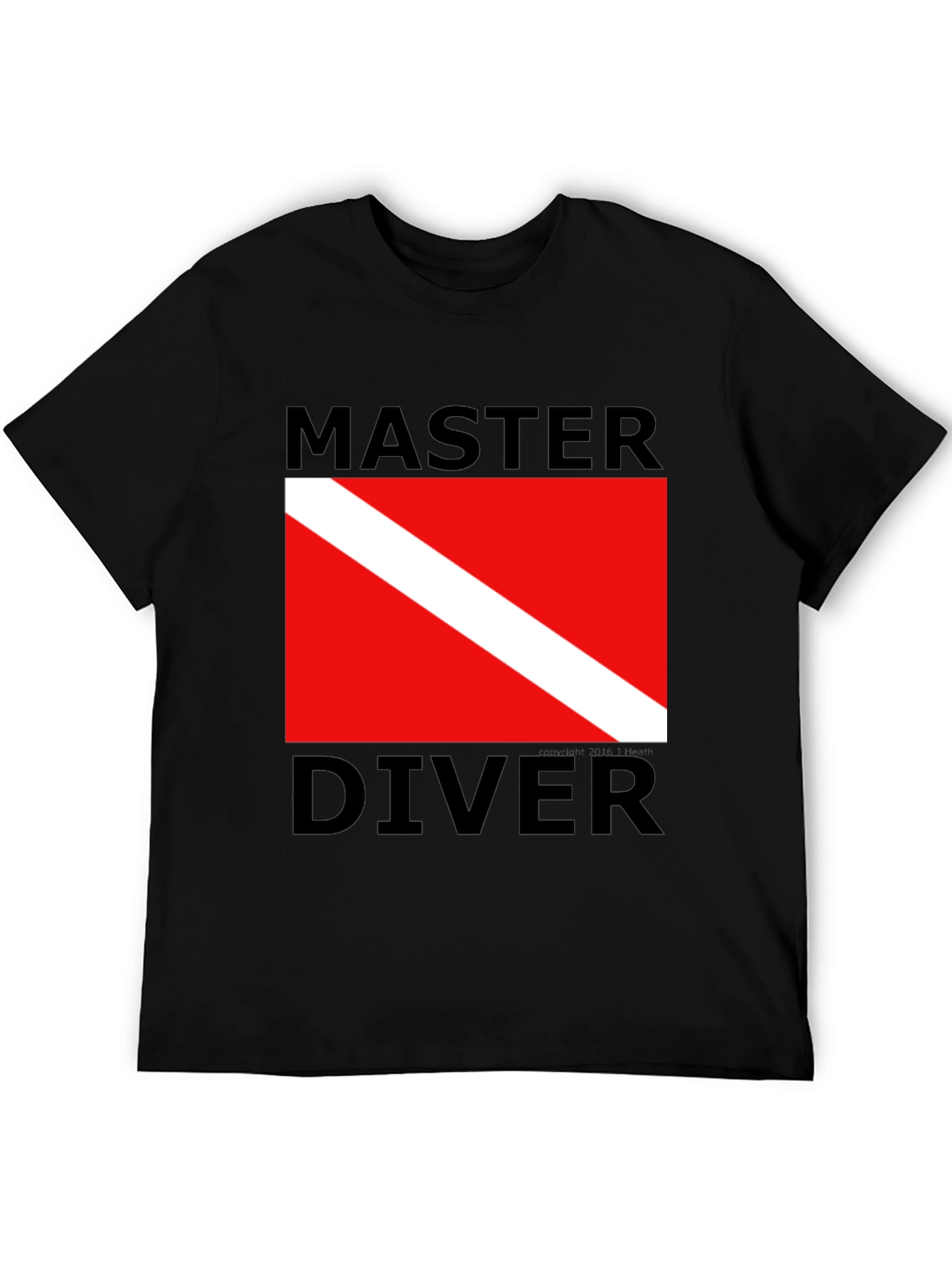 Master Diver T-Shirt - Scuba Diving Flag Design