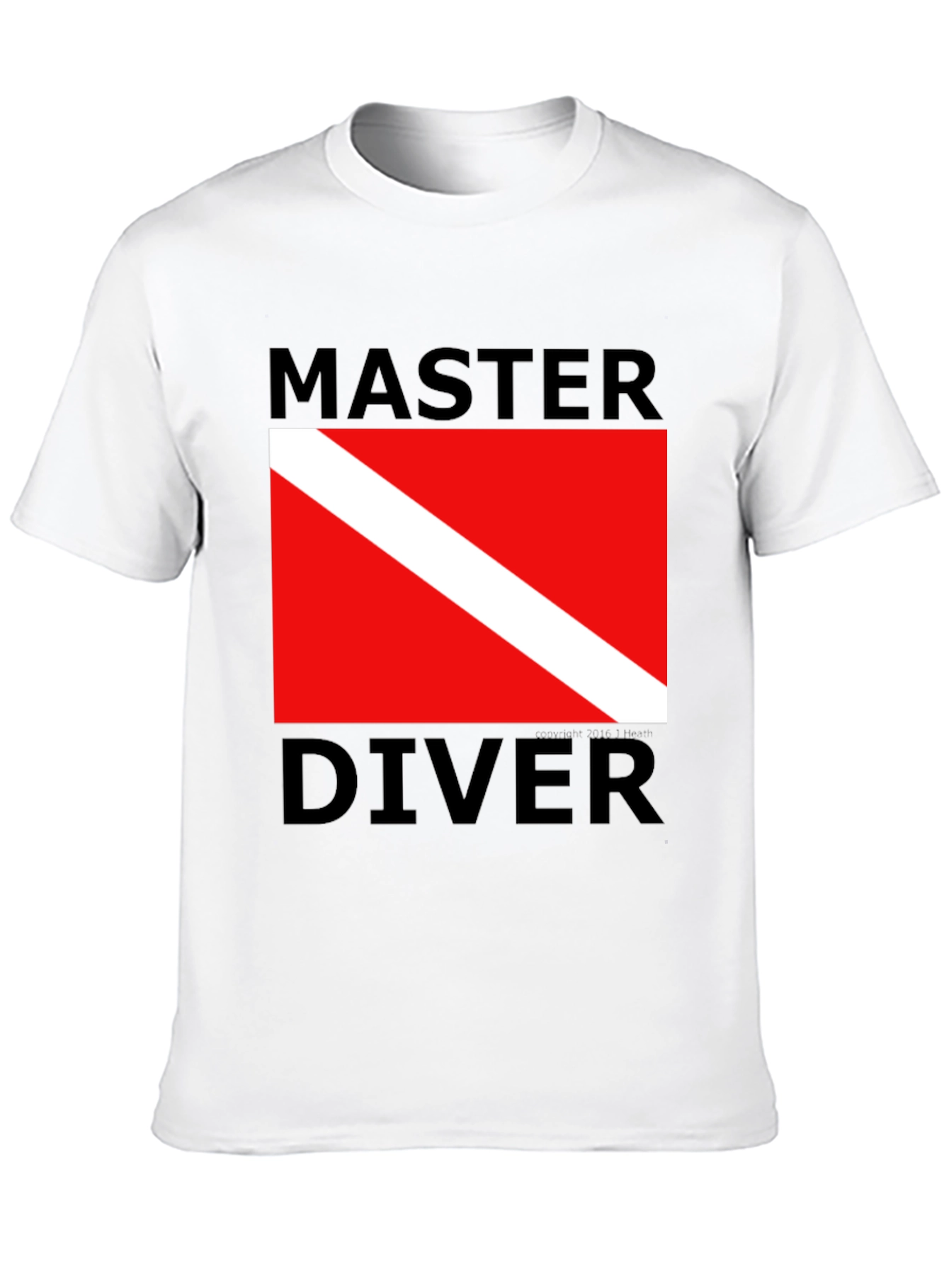 Master Diver T-Shirt - Scuba Diving Flag Design