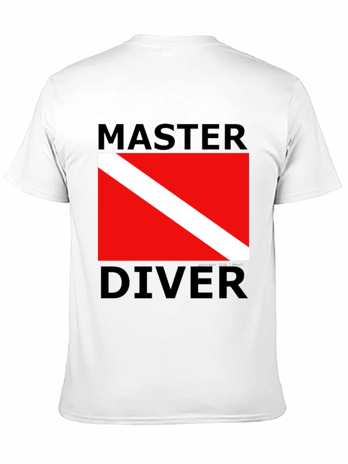 Master Diver T-Shirt - Scuba Diving Flag Design