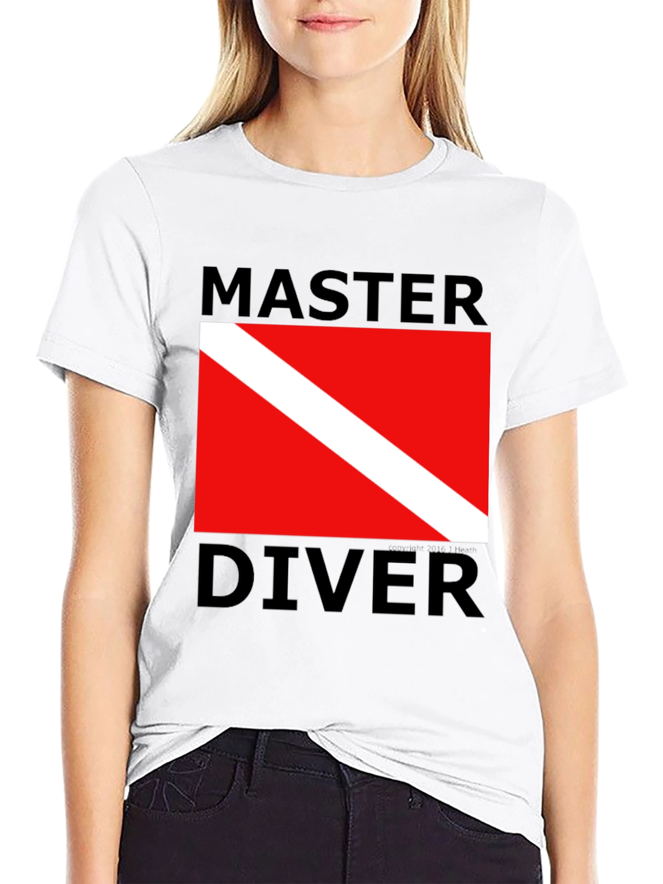 Master Diver T-Shirt - Scuba Diving Flag Design