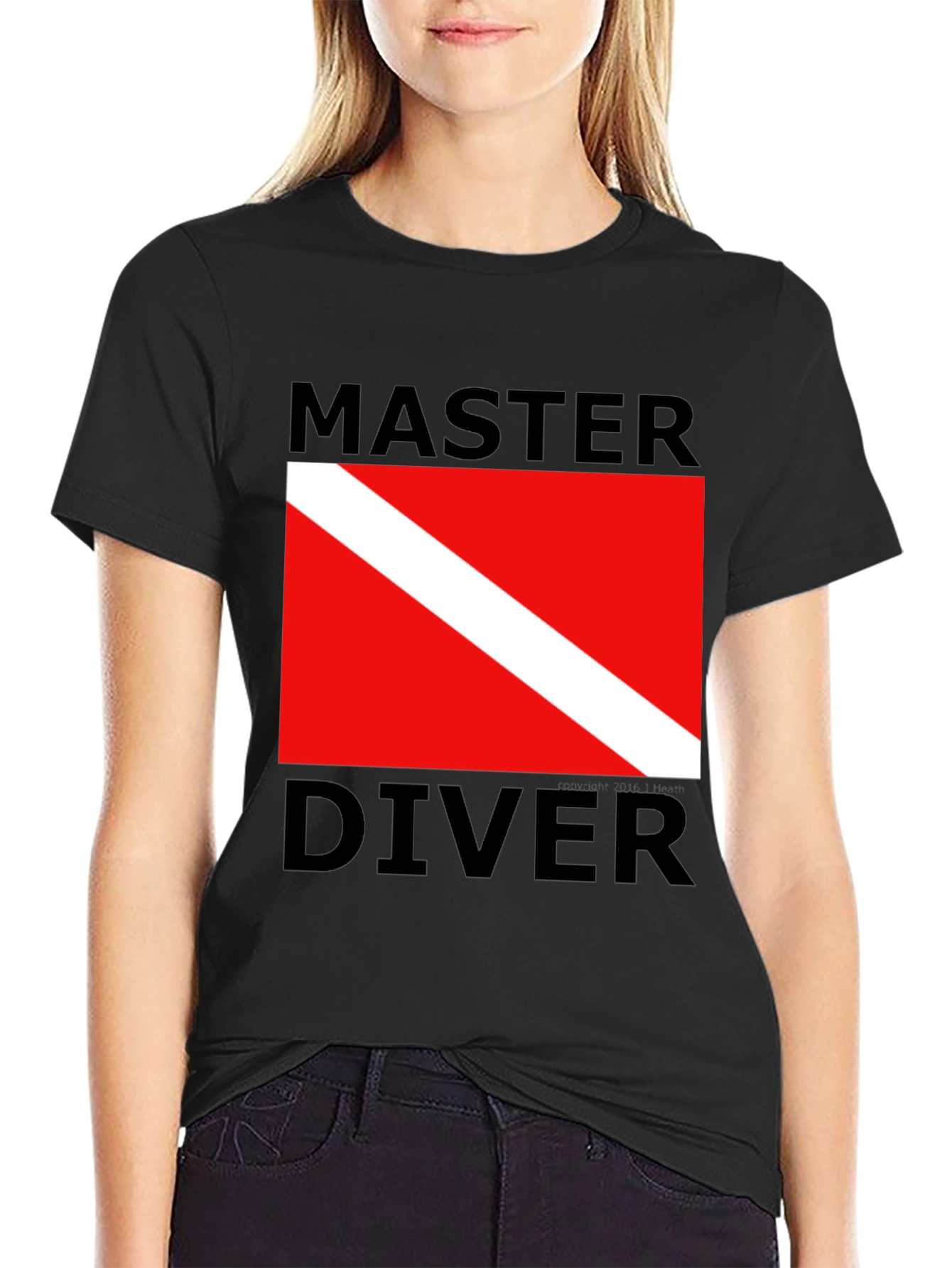 Master Diver T-Shirt - Scuba Diving Flag Design