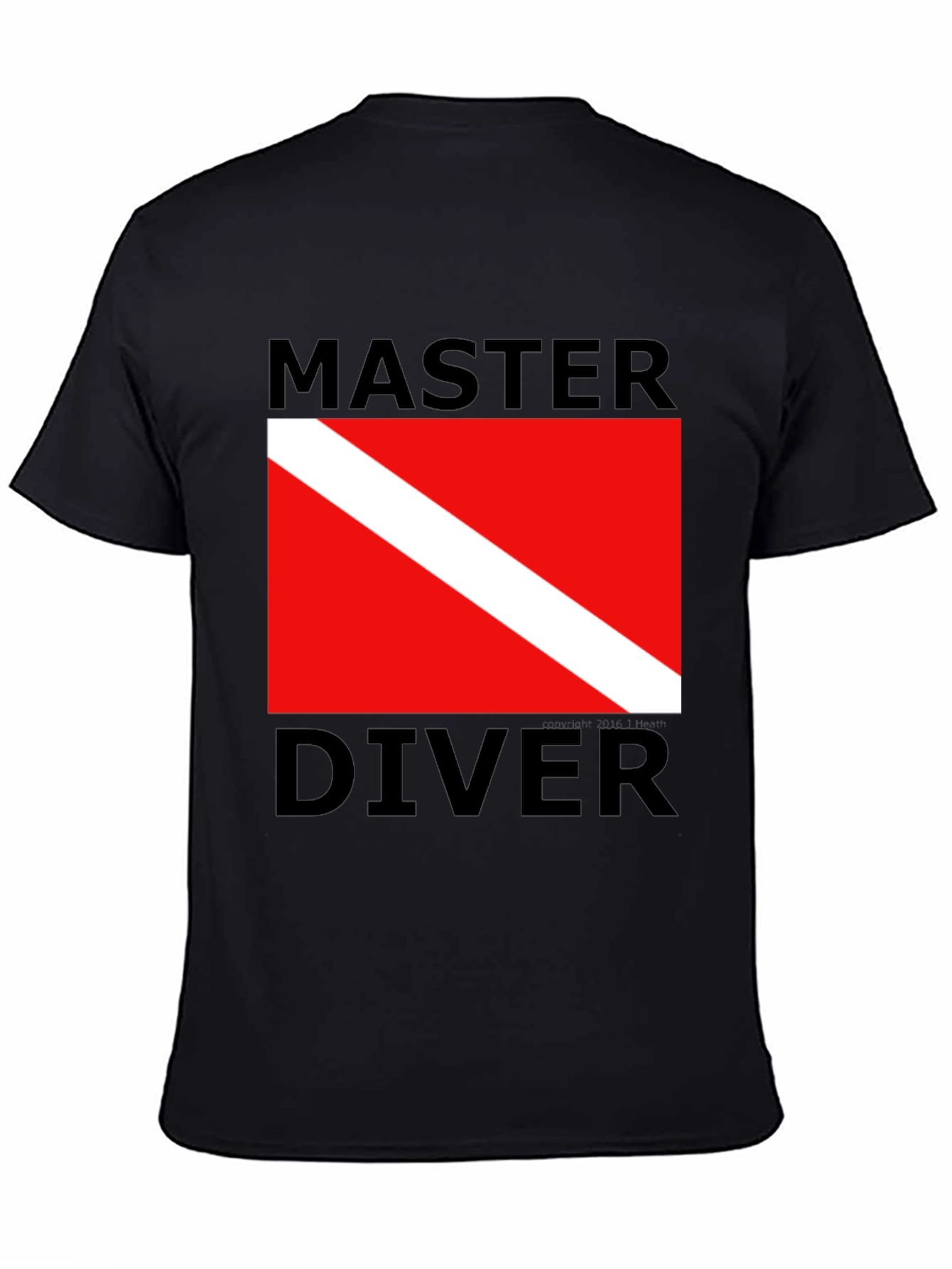 Master Diver T-Shirt - Scuba Diving Flag Design