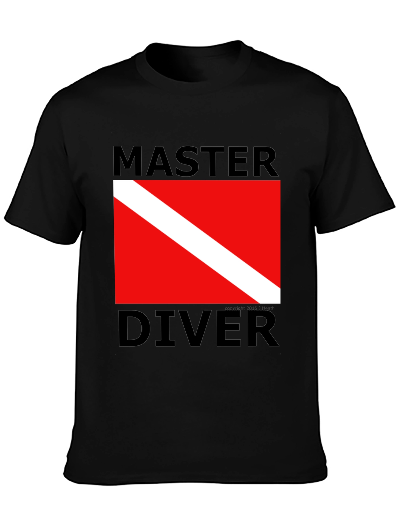 Master Diver T-Shirt - Scuba Diving Flag Design