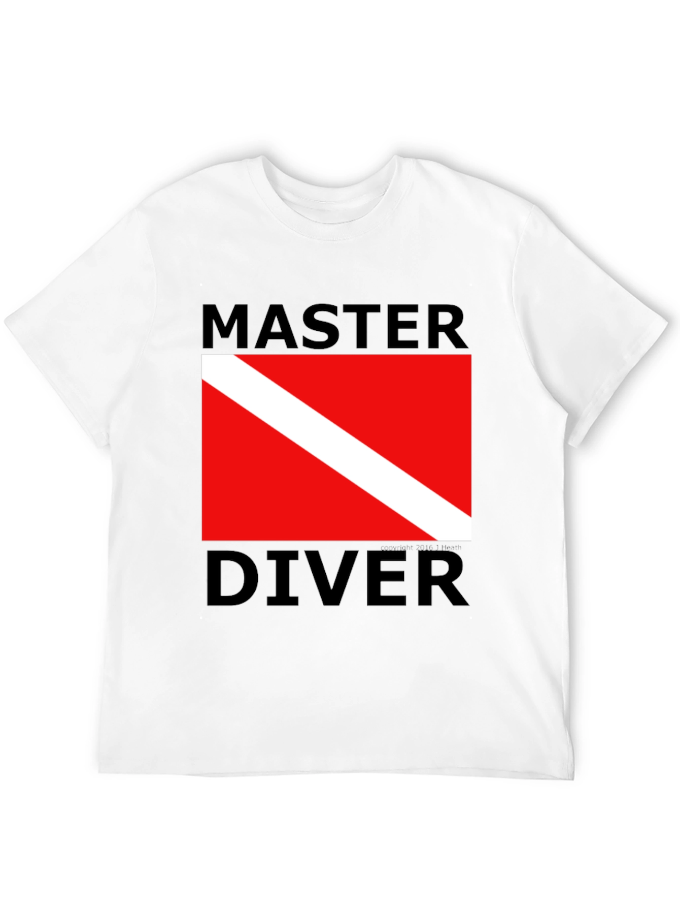 Master Diver T-Shirt - Scuba Diving Flag Design