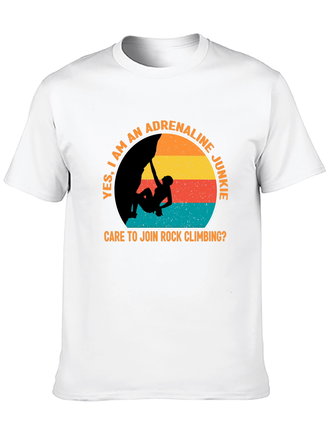 Adrenaline Junkie Rock Climbing T-Shirt