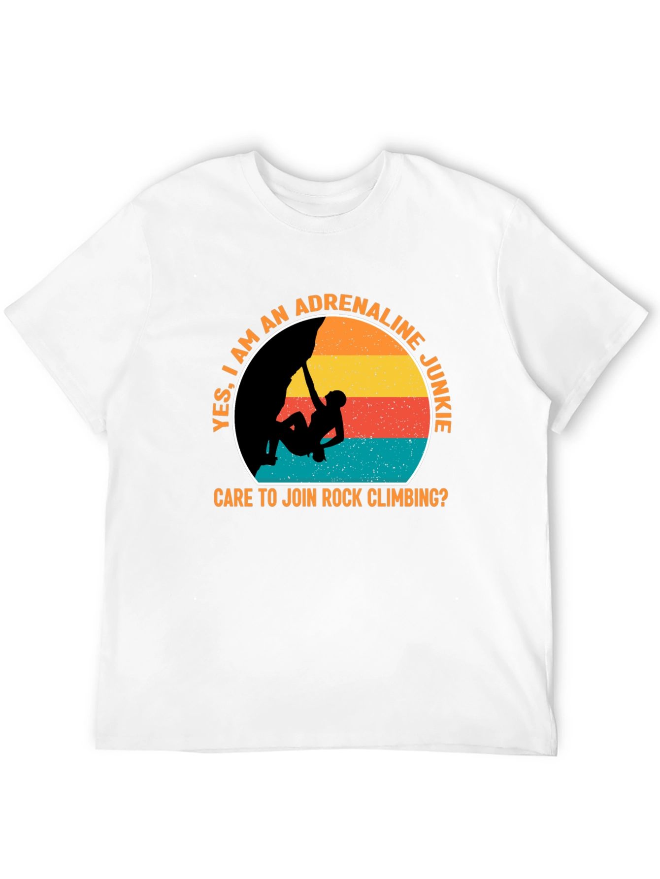 Adrenaline Junkie Rock Climbing T-Shirt