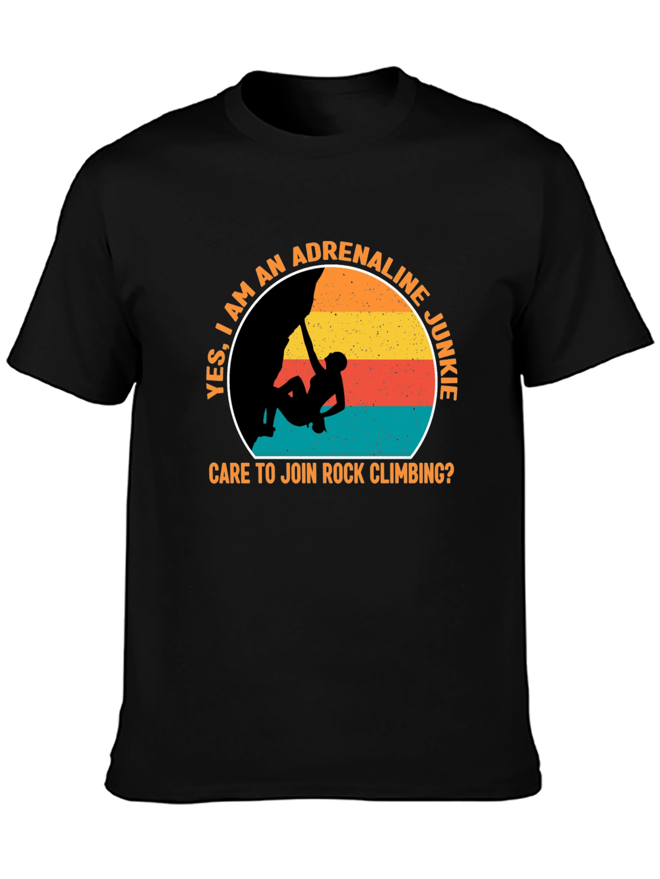 Adrenaline Junkie Rock Climbing T-Shirt