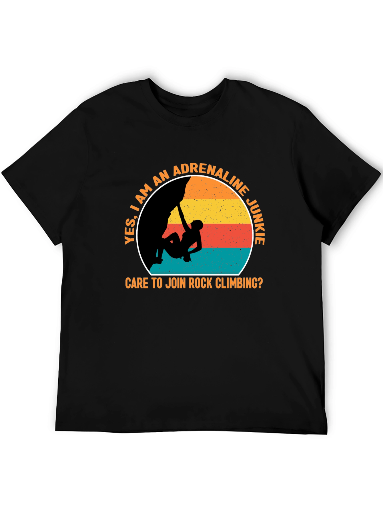 Adrenaline Junkie Rock Climbing T-Shirt