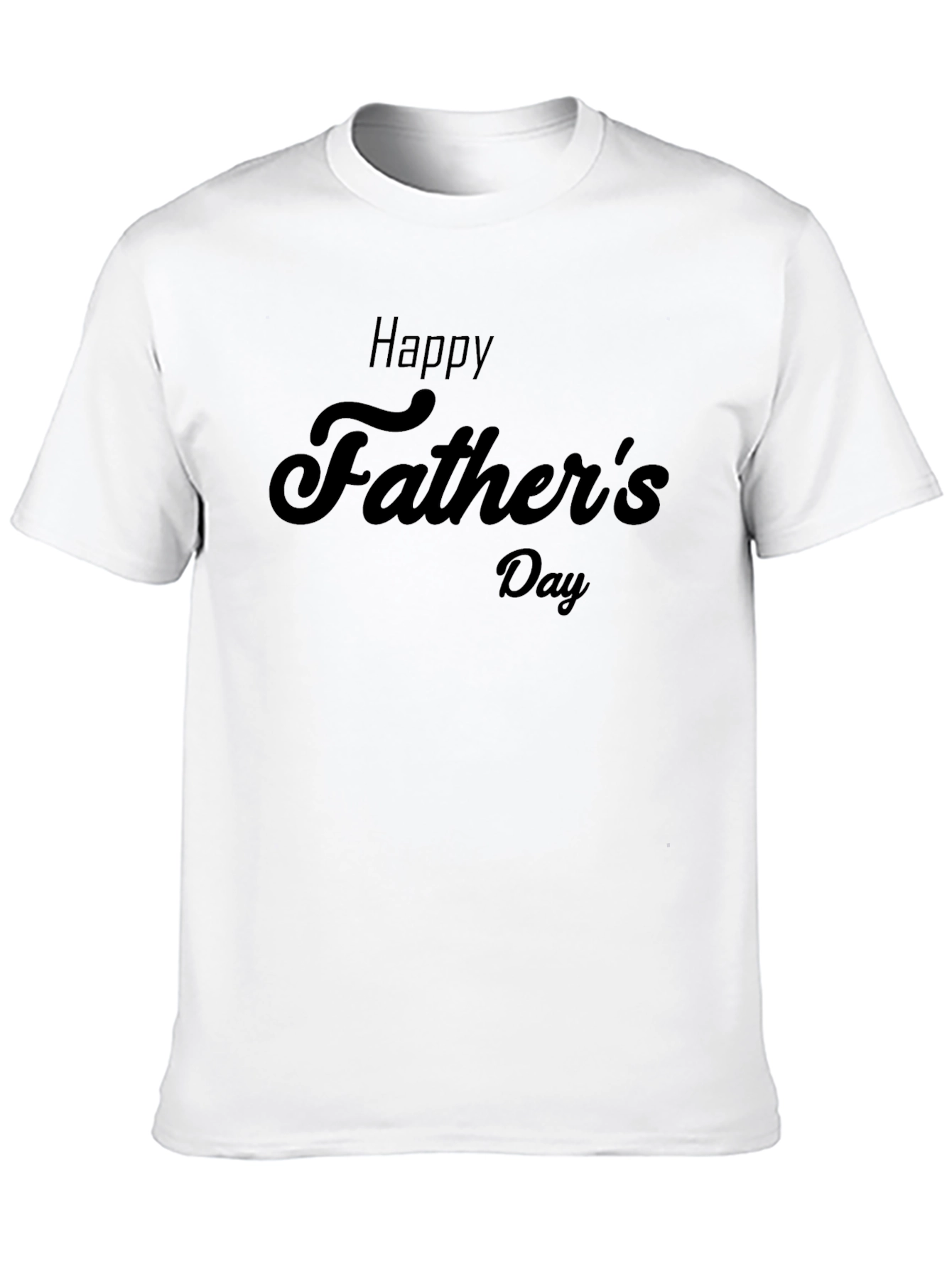 Happy Fathers Day Black T-Shirt