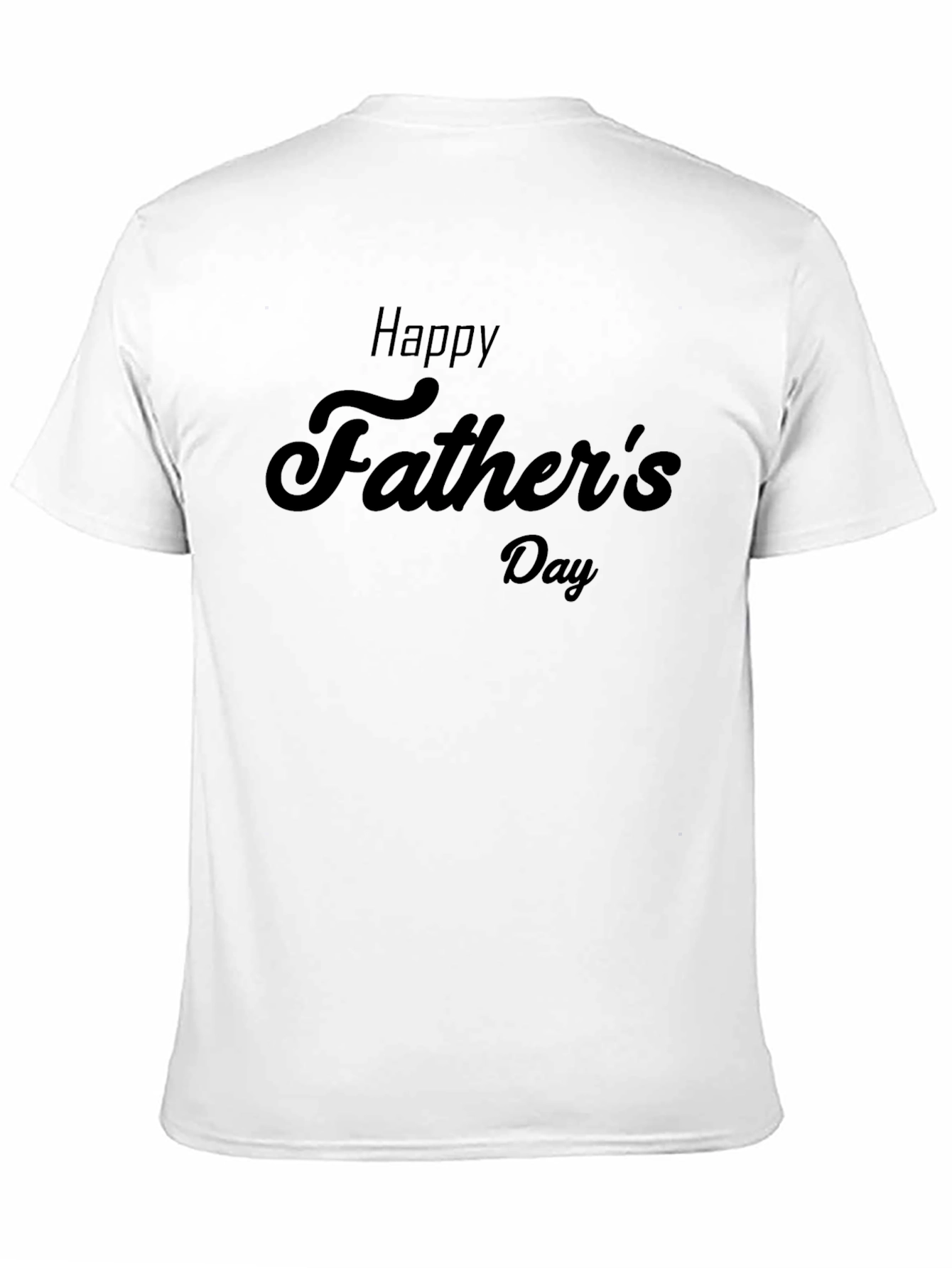 Happy Fathers Day Black T-Shirt