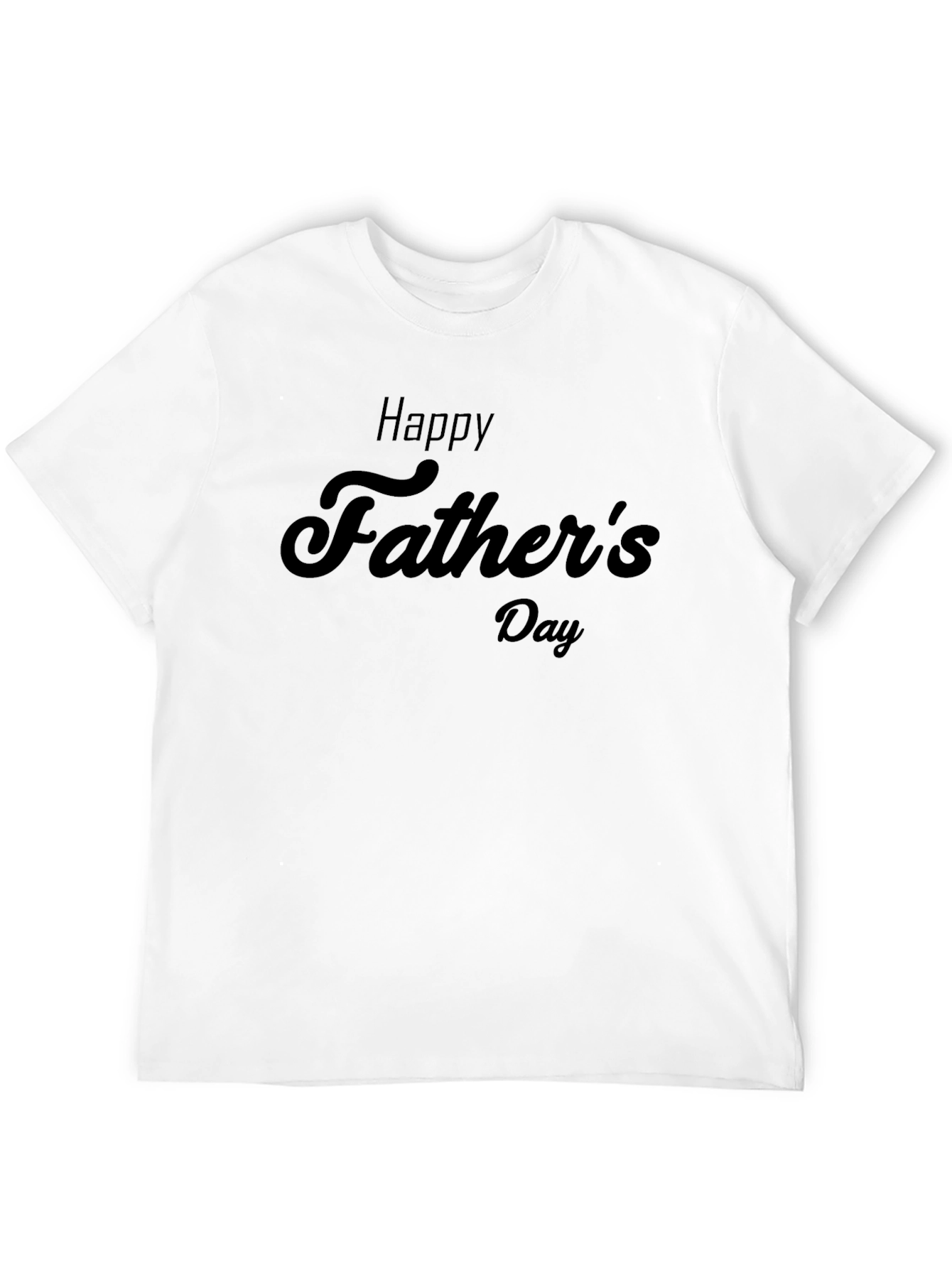 Happy Fathers Day Black T-Shirt