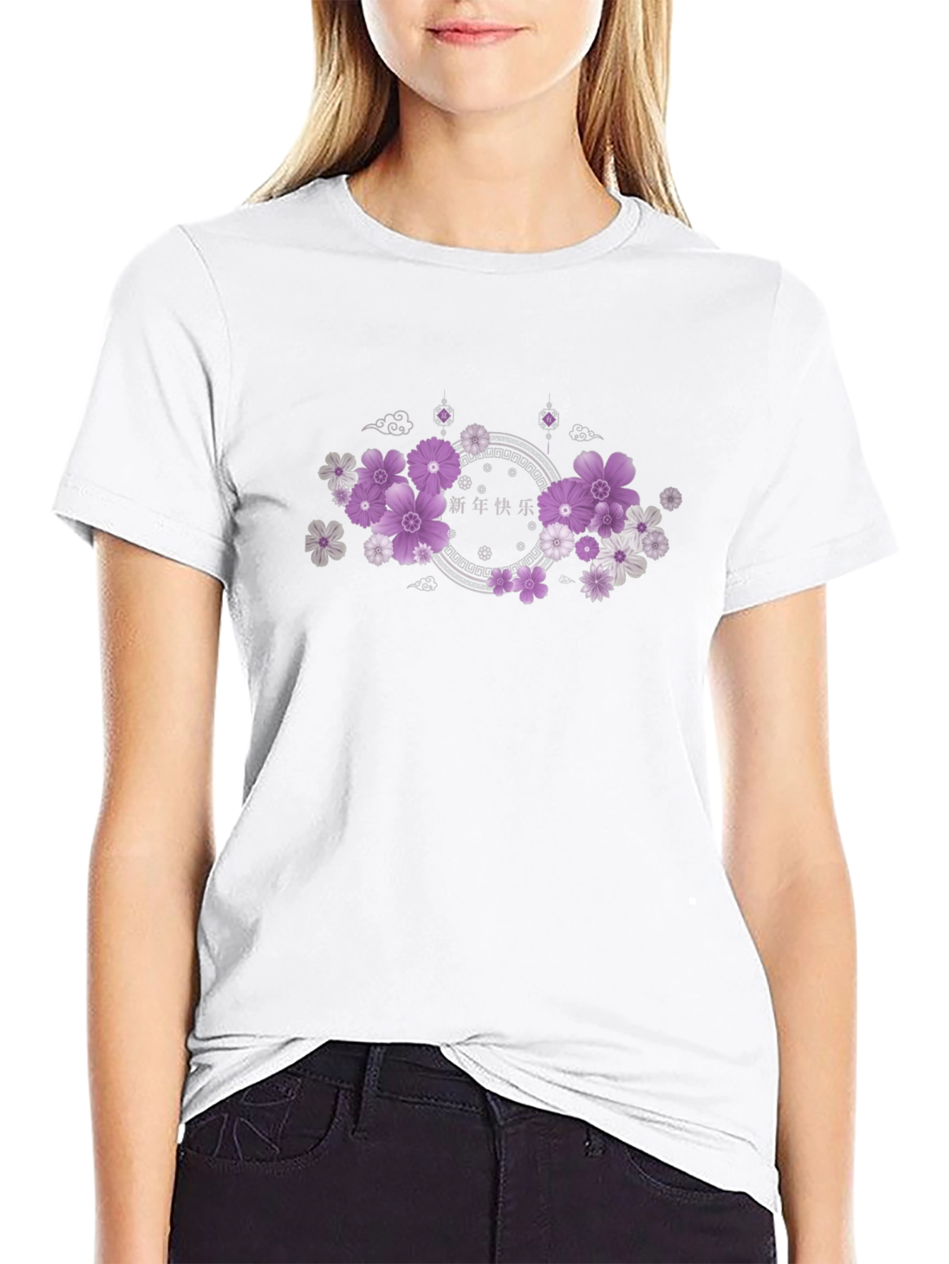 Floral Chinese New Year Graphic Tee
