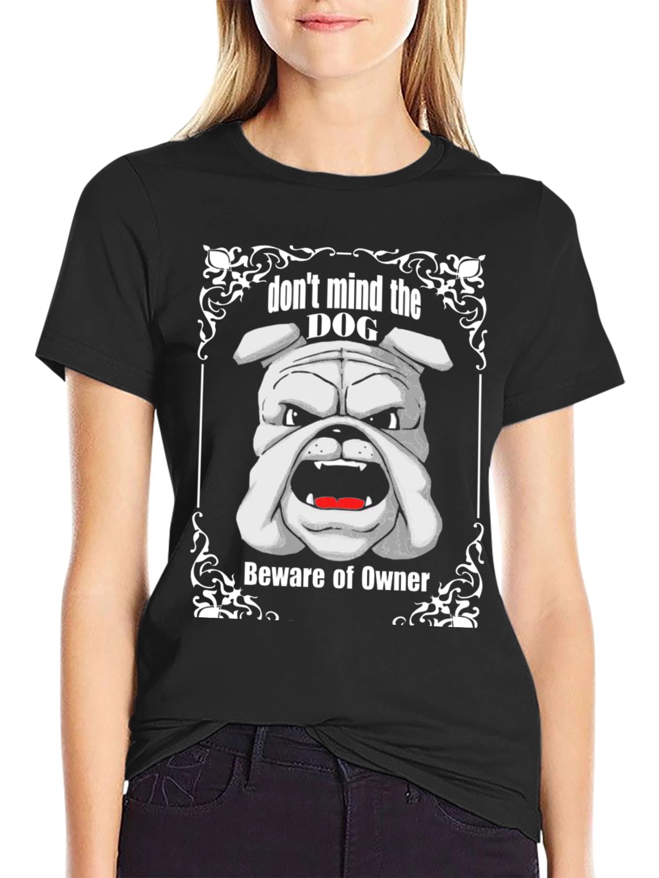 Dont Mind The Dog T-Shirt Beware of Owner