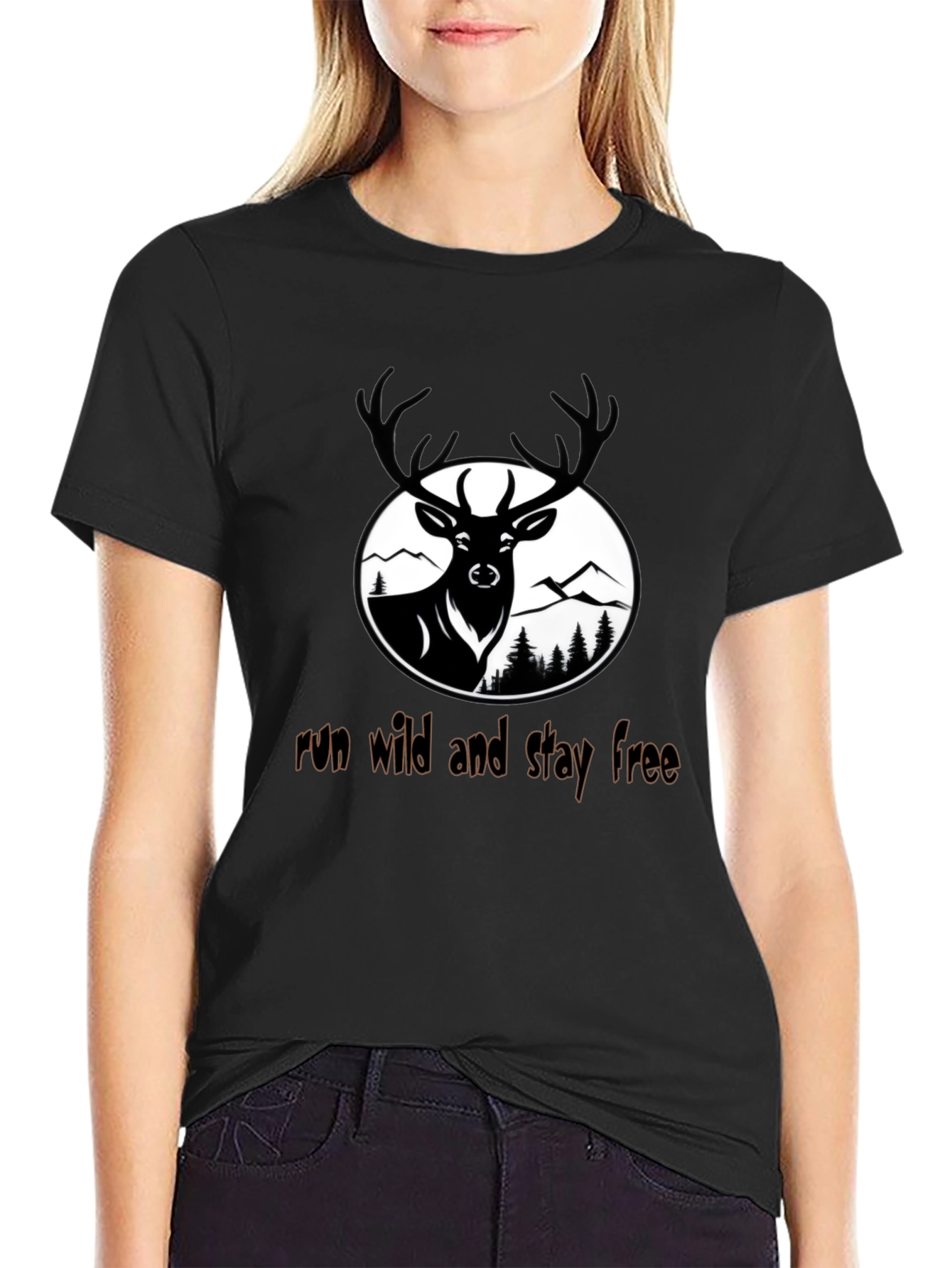 Run Wild Deer Graphic Tee