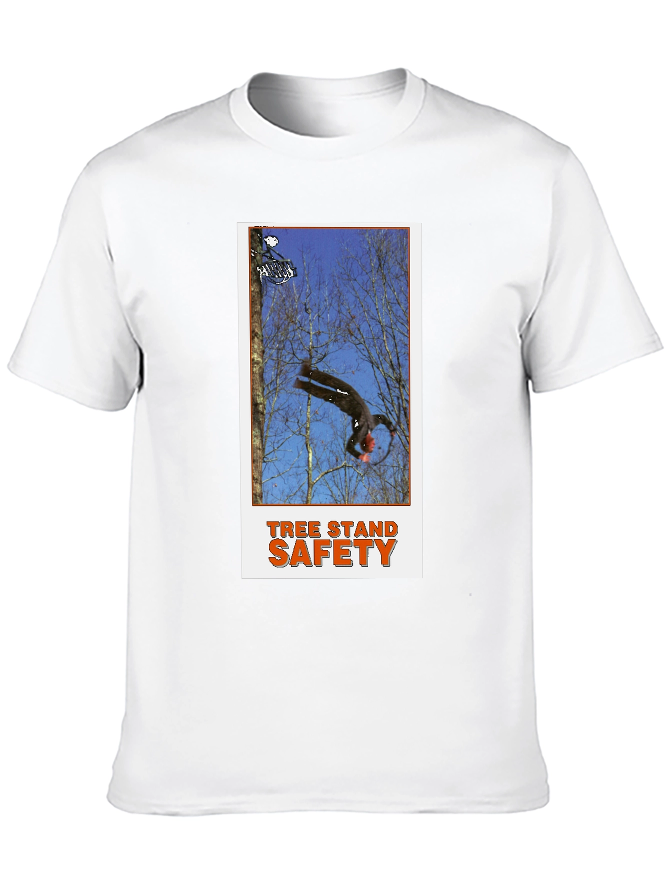 Tree Stand Safety Black T-Shirt