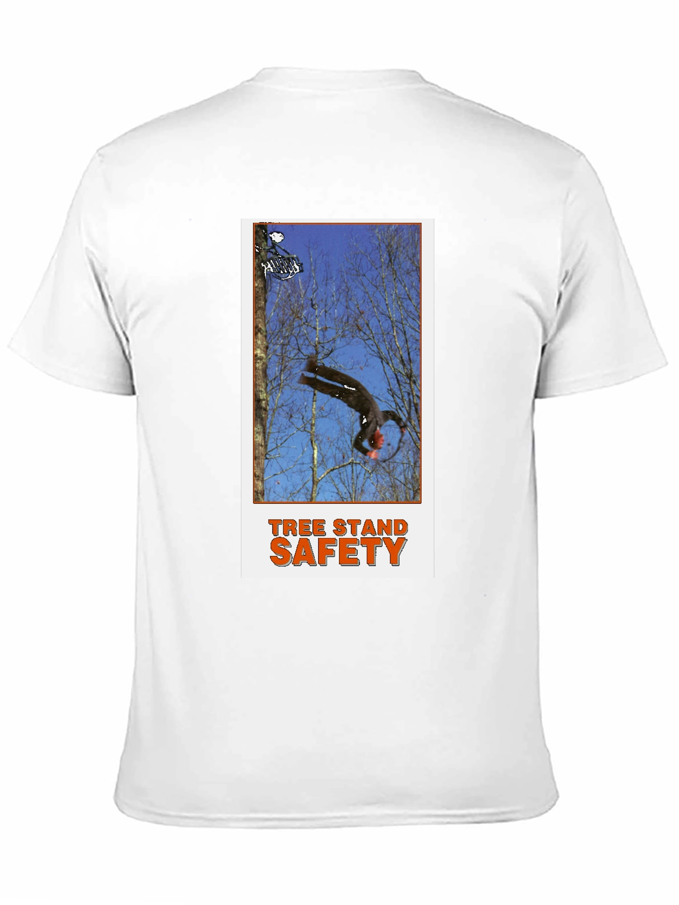 Tree Stand Safety Black T-Shirt