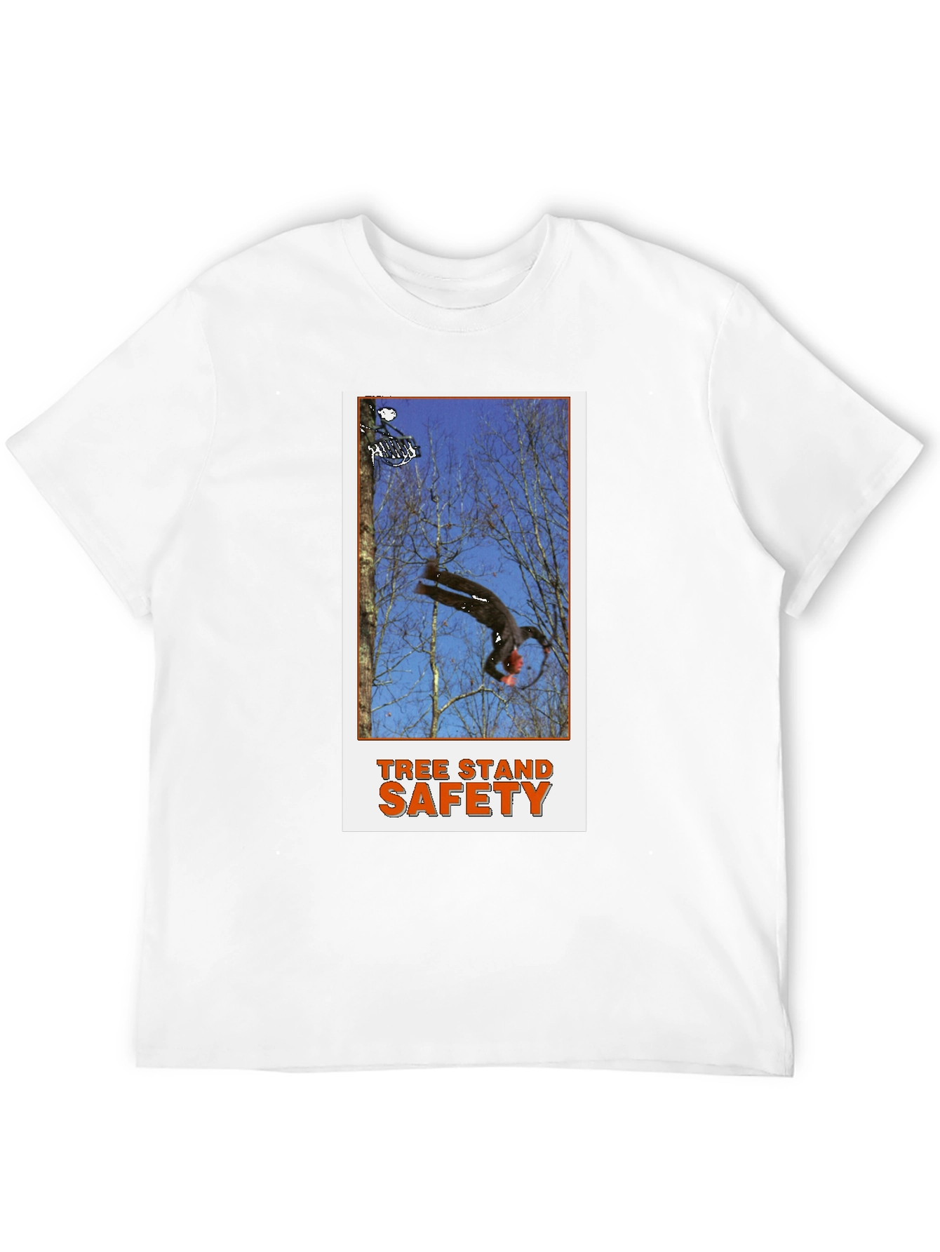 Tree Stand Safety Black T-Shirt