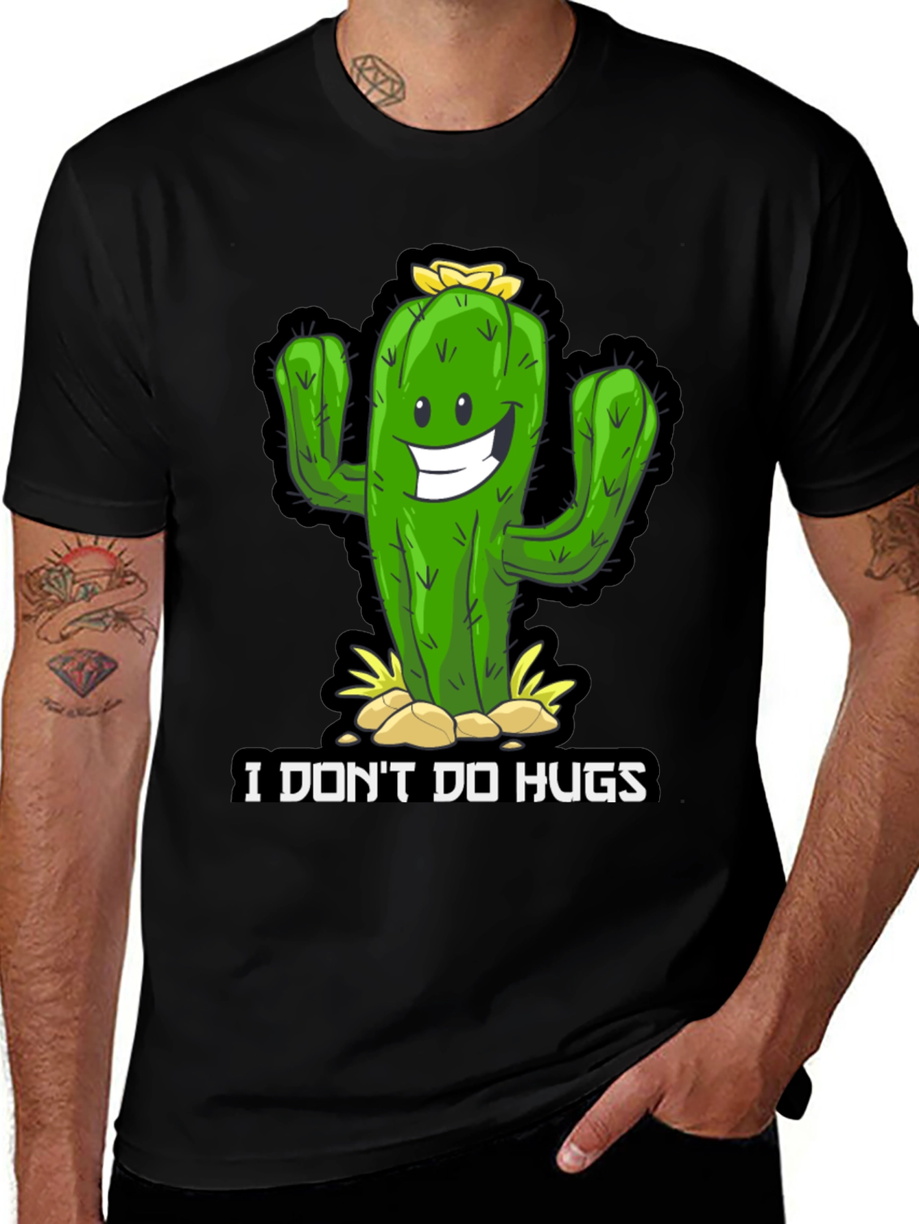Funny Cactus T-Shirt - I Dont Do Hugs