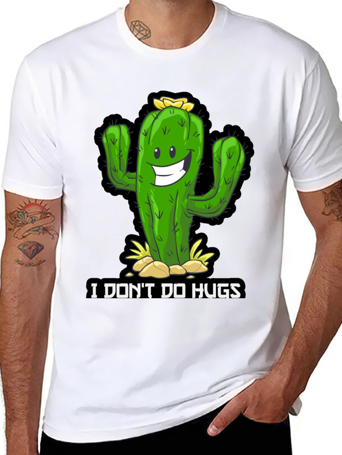 Funny Cactus T-Shirt - I Dont Do Hugs