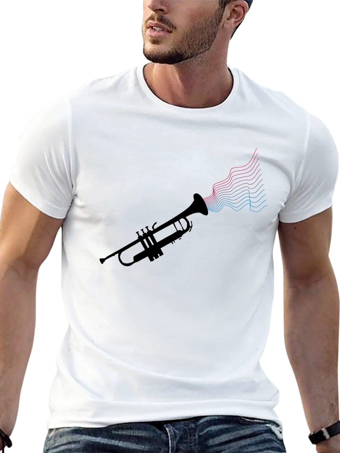 Trumpet Music T-Shirt - Stylish Graphic Tee