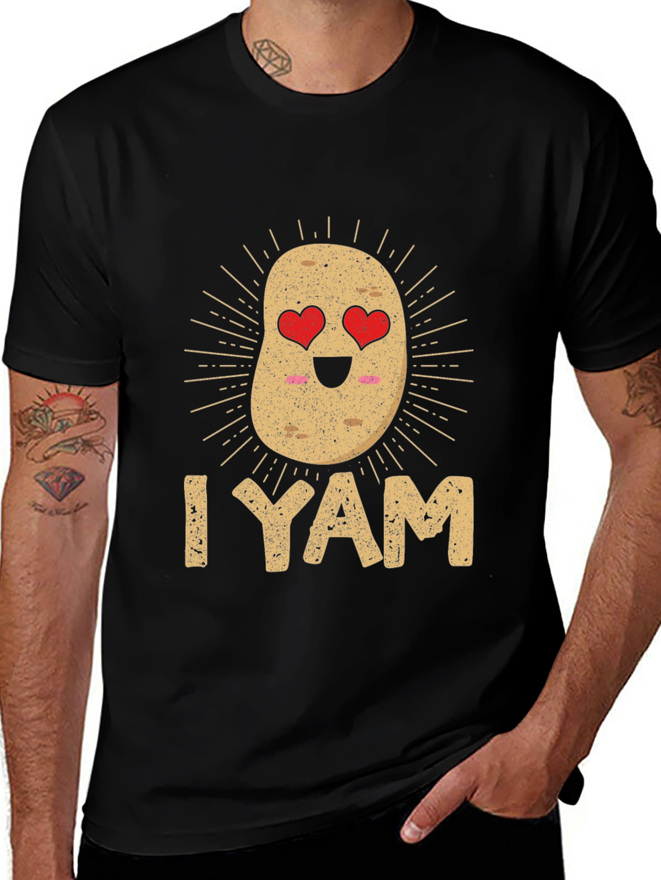 I Yam Cute Potato Graphic Tee - Unisex