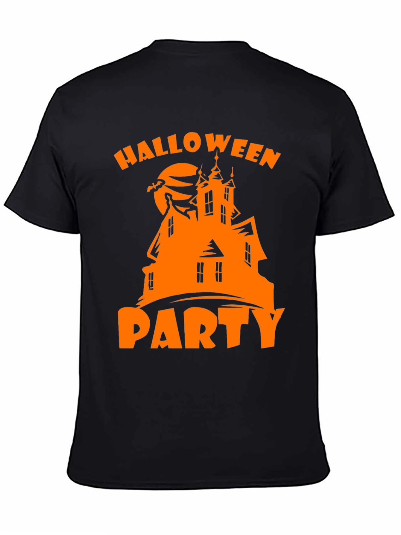 Halloween Party Haunted House Graphic Tee