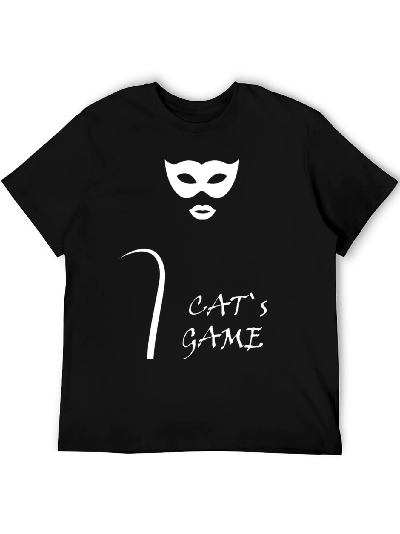 Cats Game Graphic Tee - Black Unisex T-Shirt