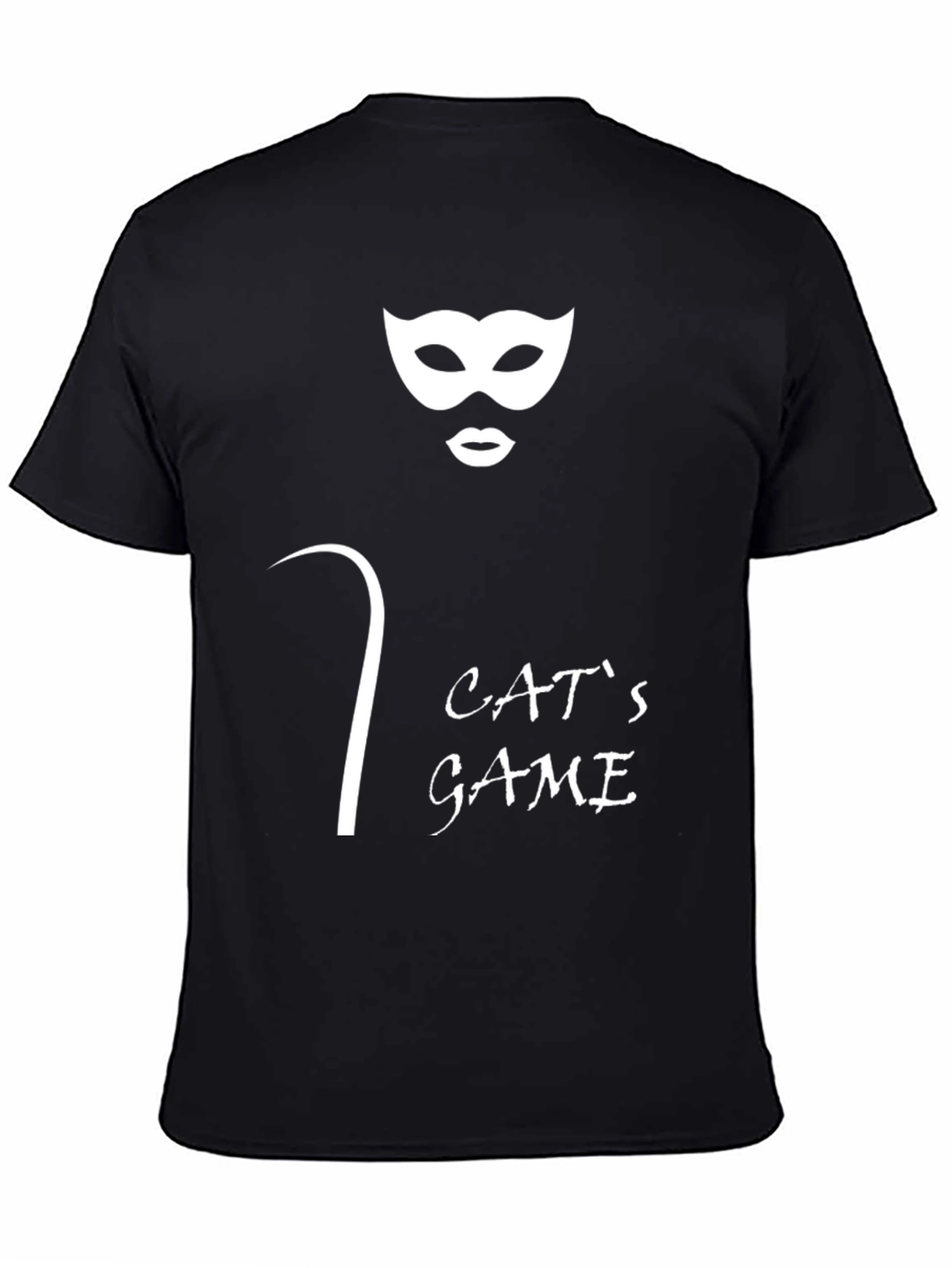 Cats Game Graphic Tee - Black Unisex T-Shirt