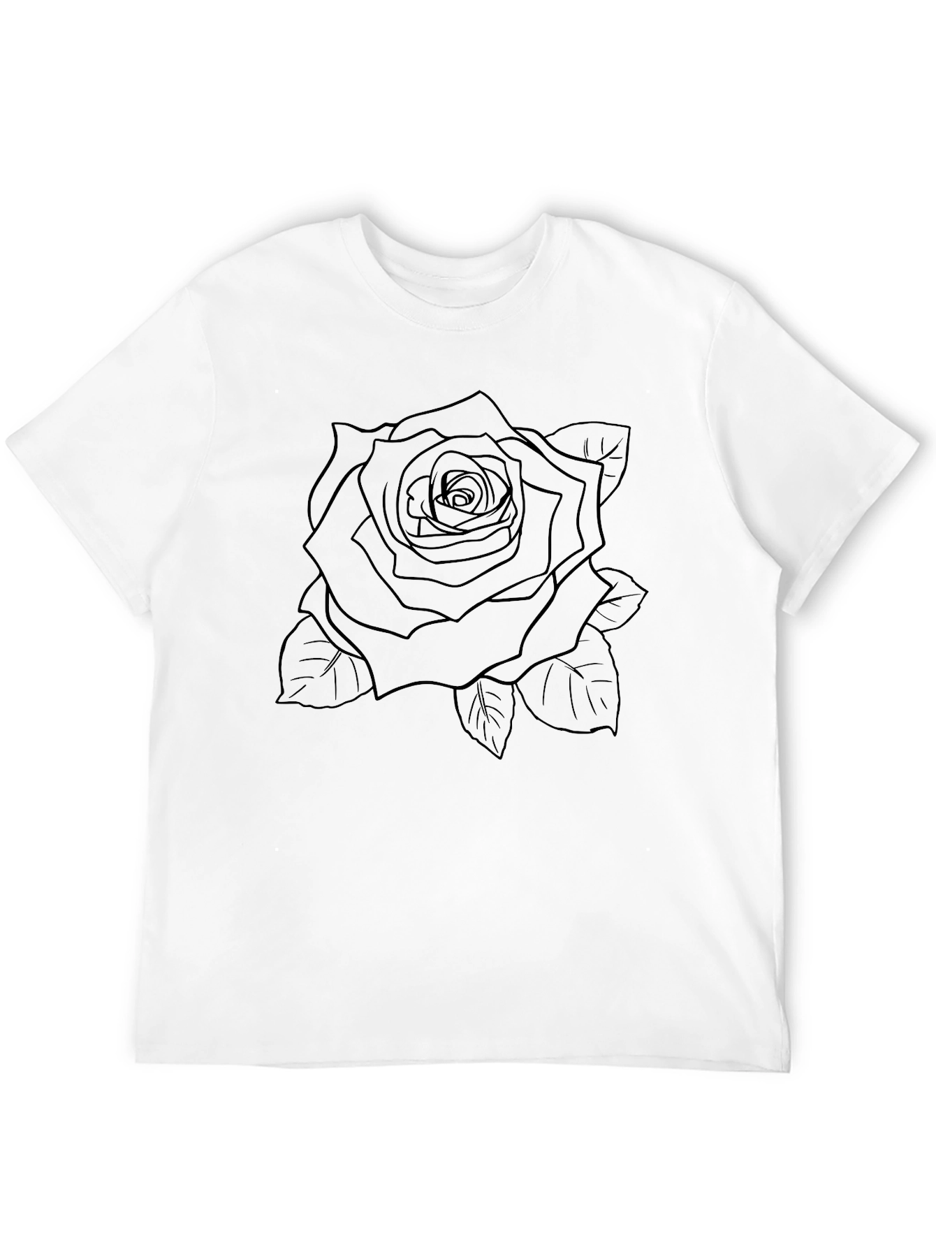 Black Rose Graphic Tee - Stylish Menswear