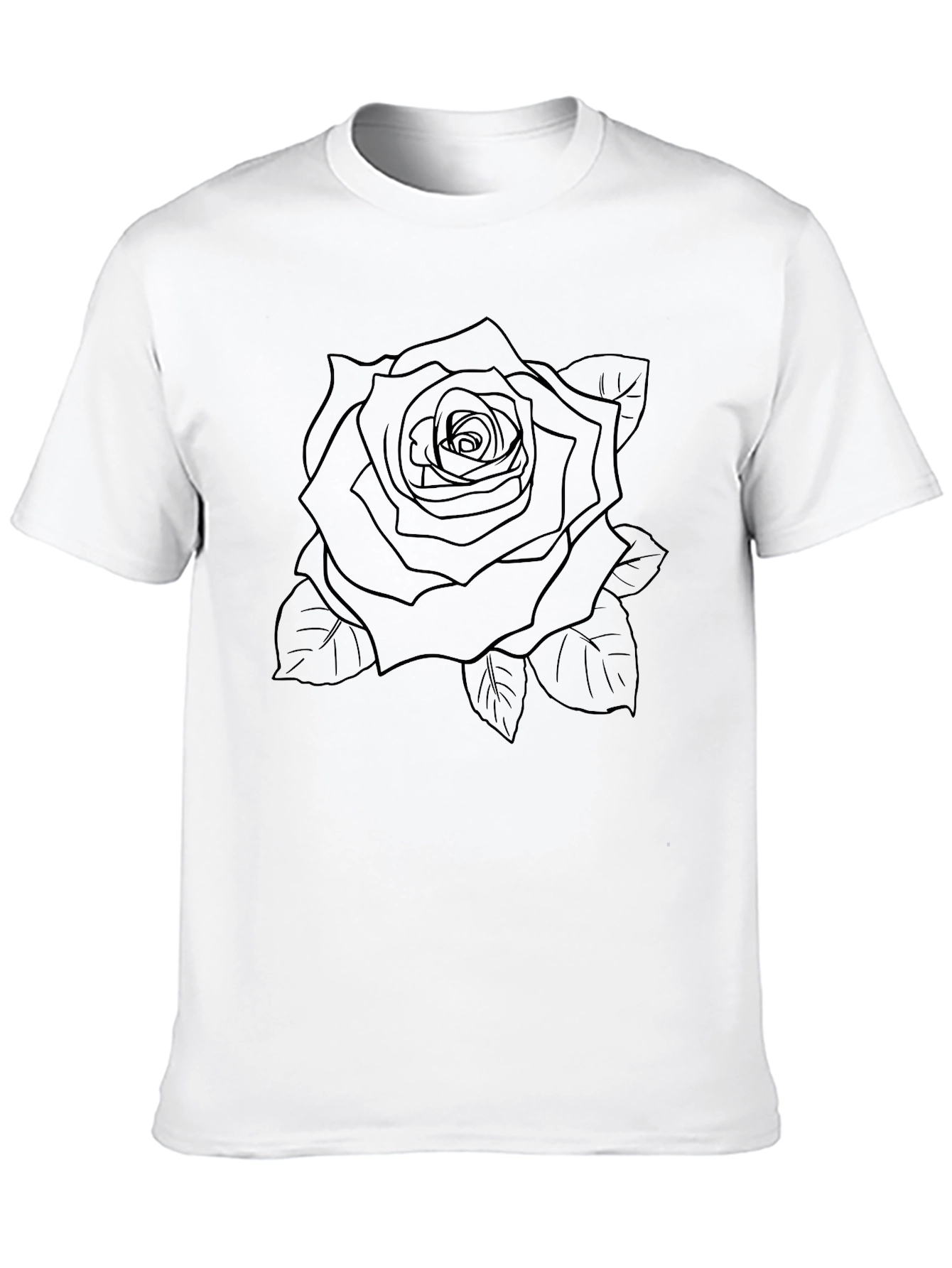 Black Rose Graphic Tee - Stylish Menswear