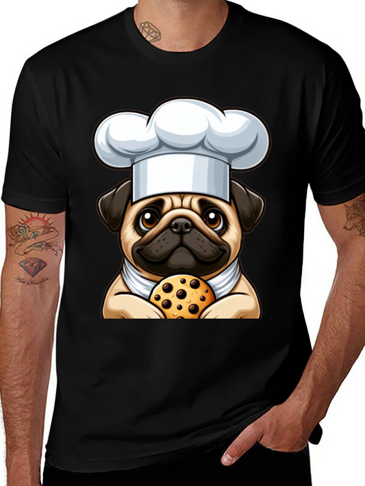 Pug Chef Cookie T-Shirt