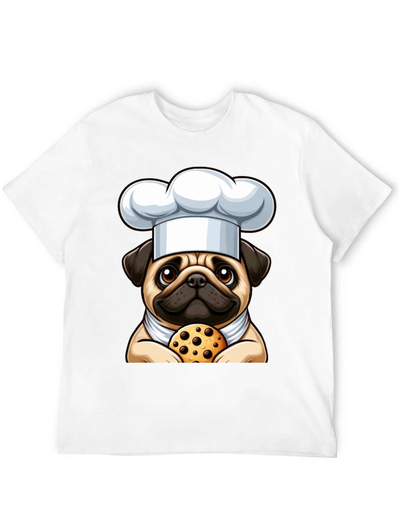 Pug Chef Cookie T-Shirt