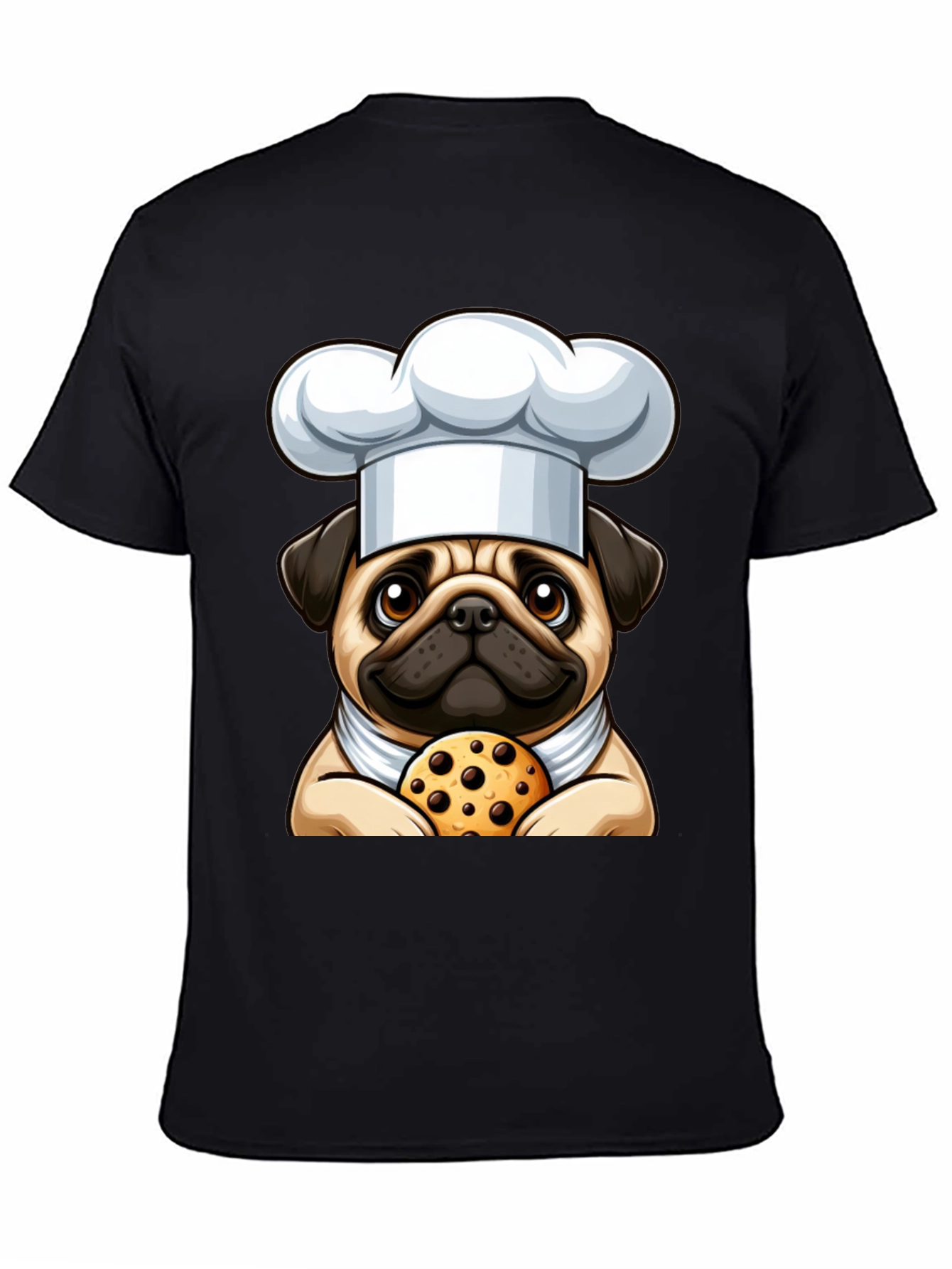 Pug Chef Cookie T-Shirt