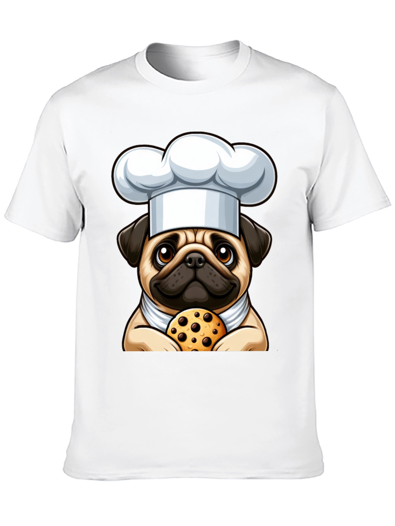 Pug Chef Cookie T-Shirt