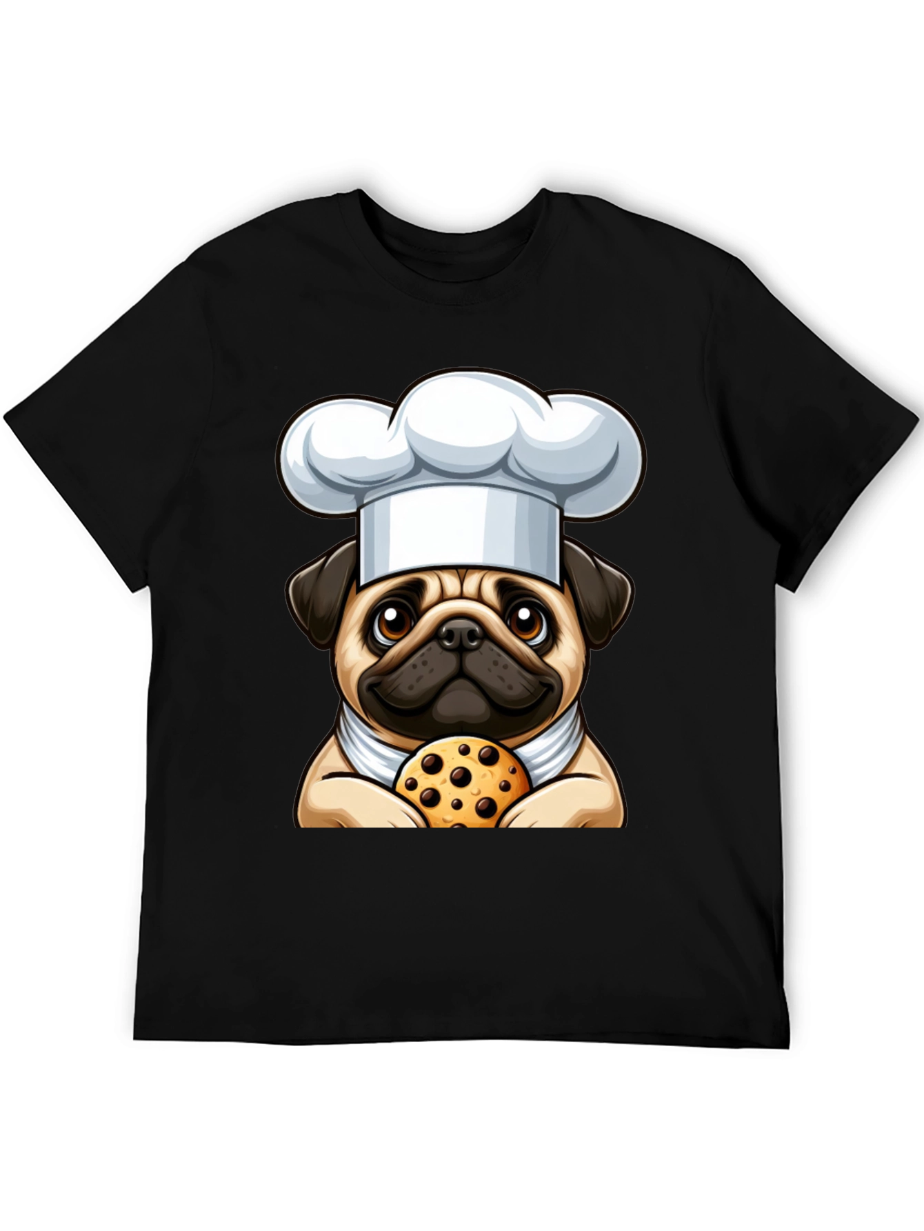 Pug Chef Cookie T-Shirt