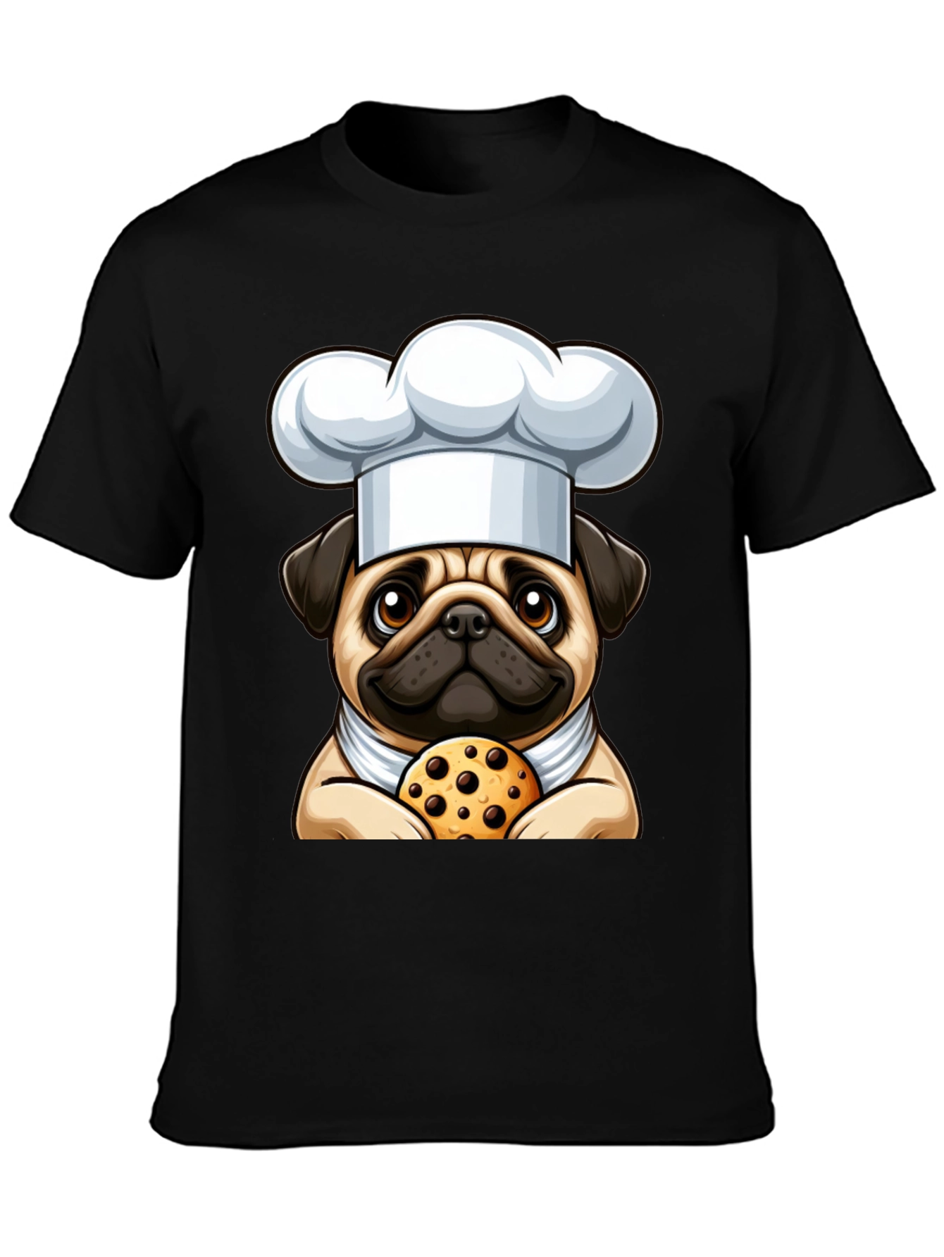Pug Chef Cookie T-Shirt