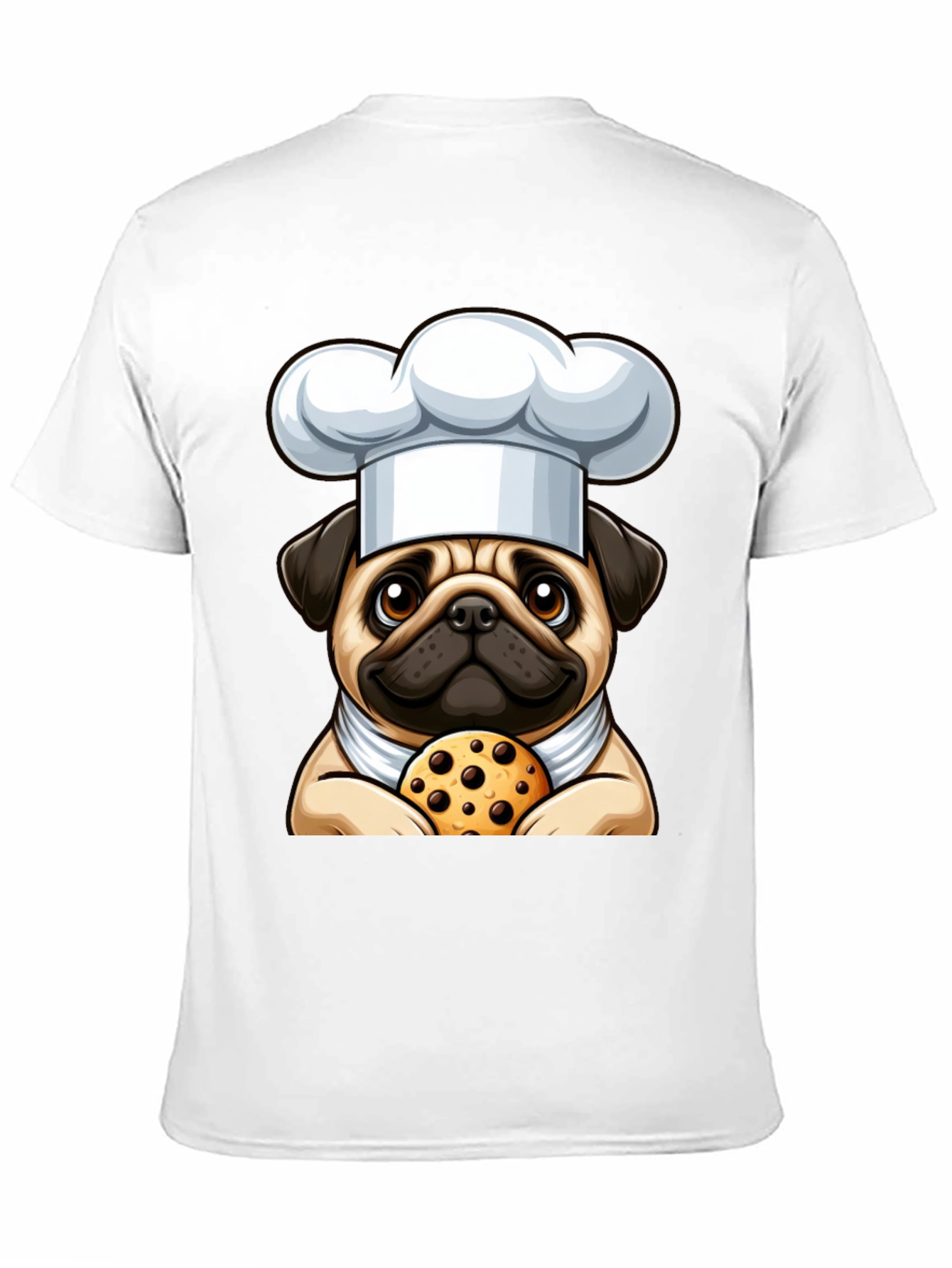 Pug Chef Cookie T-Shirt