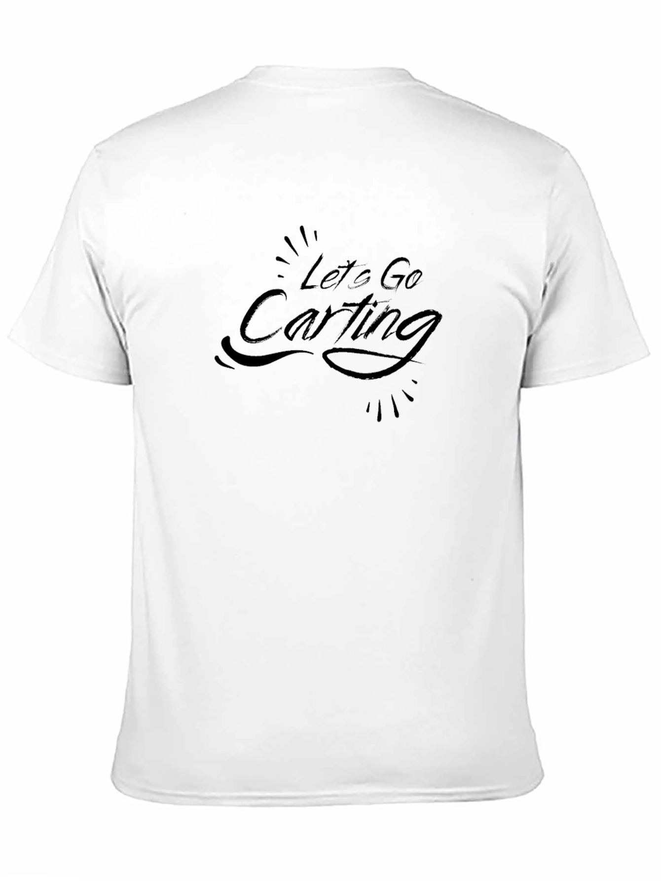 Lets Go Carting Black T-Shirt - Go Kart Racing