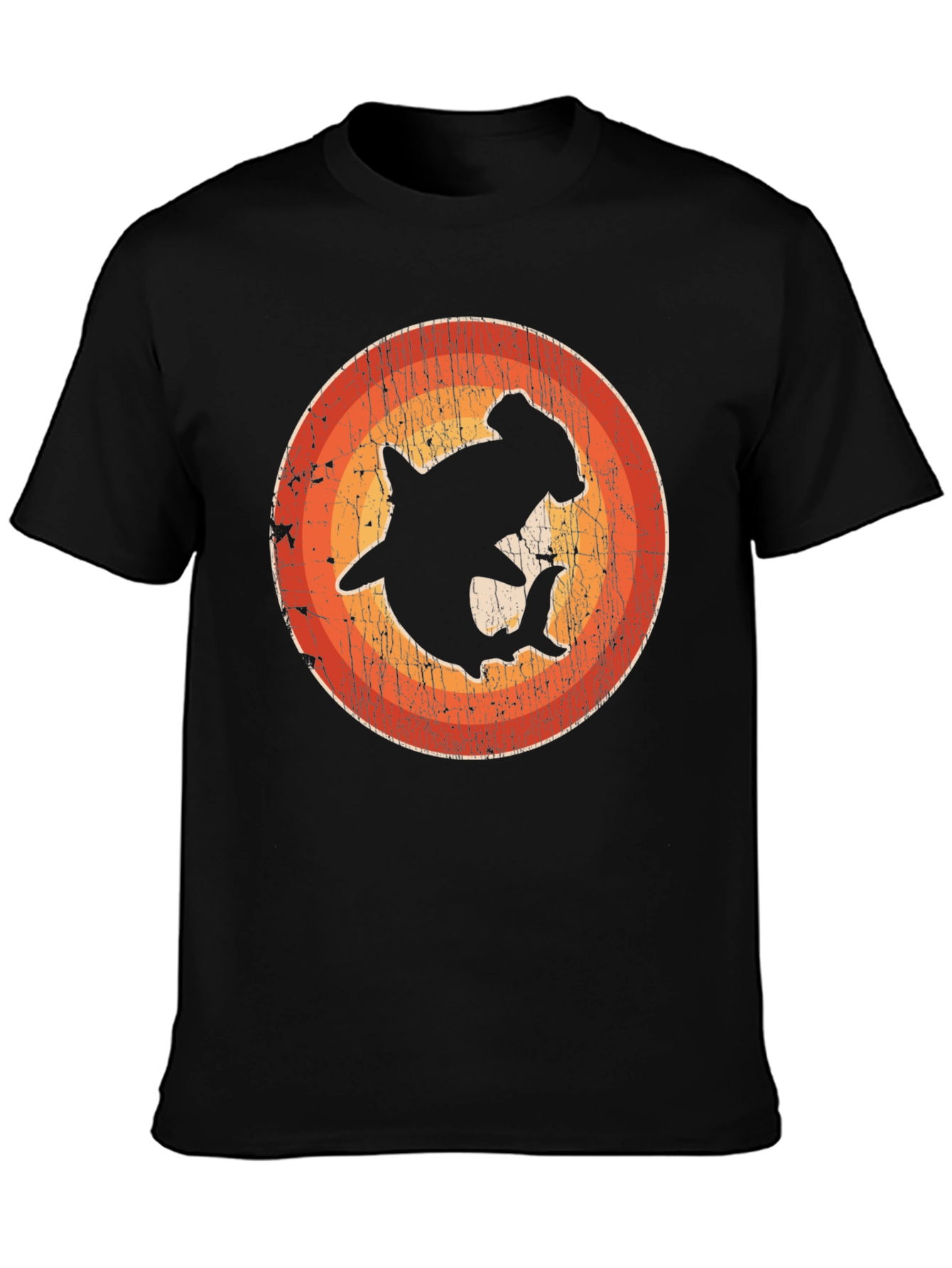 Retro Hammerhead Shark Graphic T-Shirt