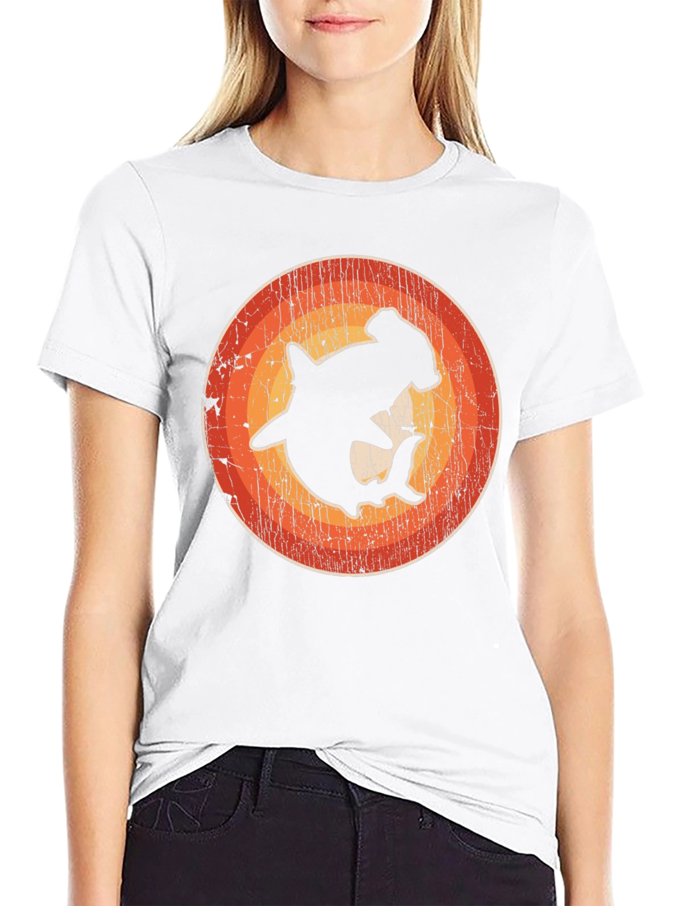 Retro Hammerhead Shark Graphic T-Shirt