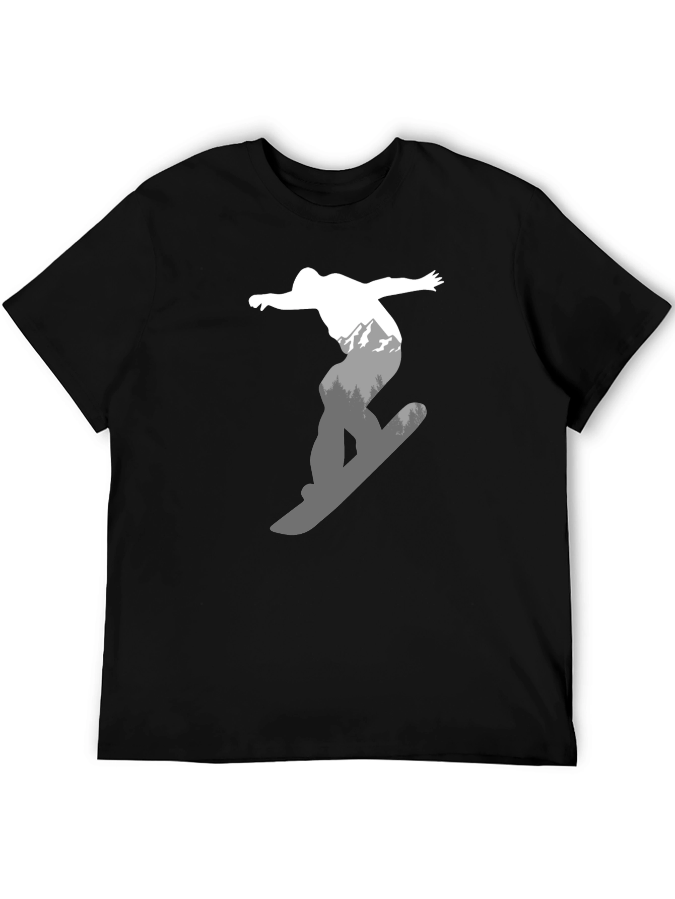 Snowboarder Graphic Tee - Ride the Mountains in Style