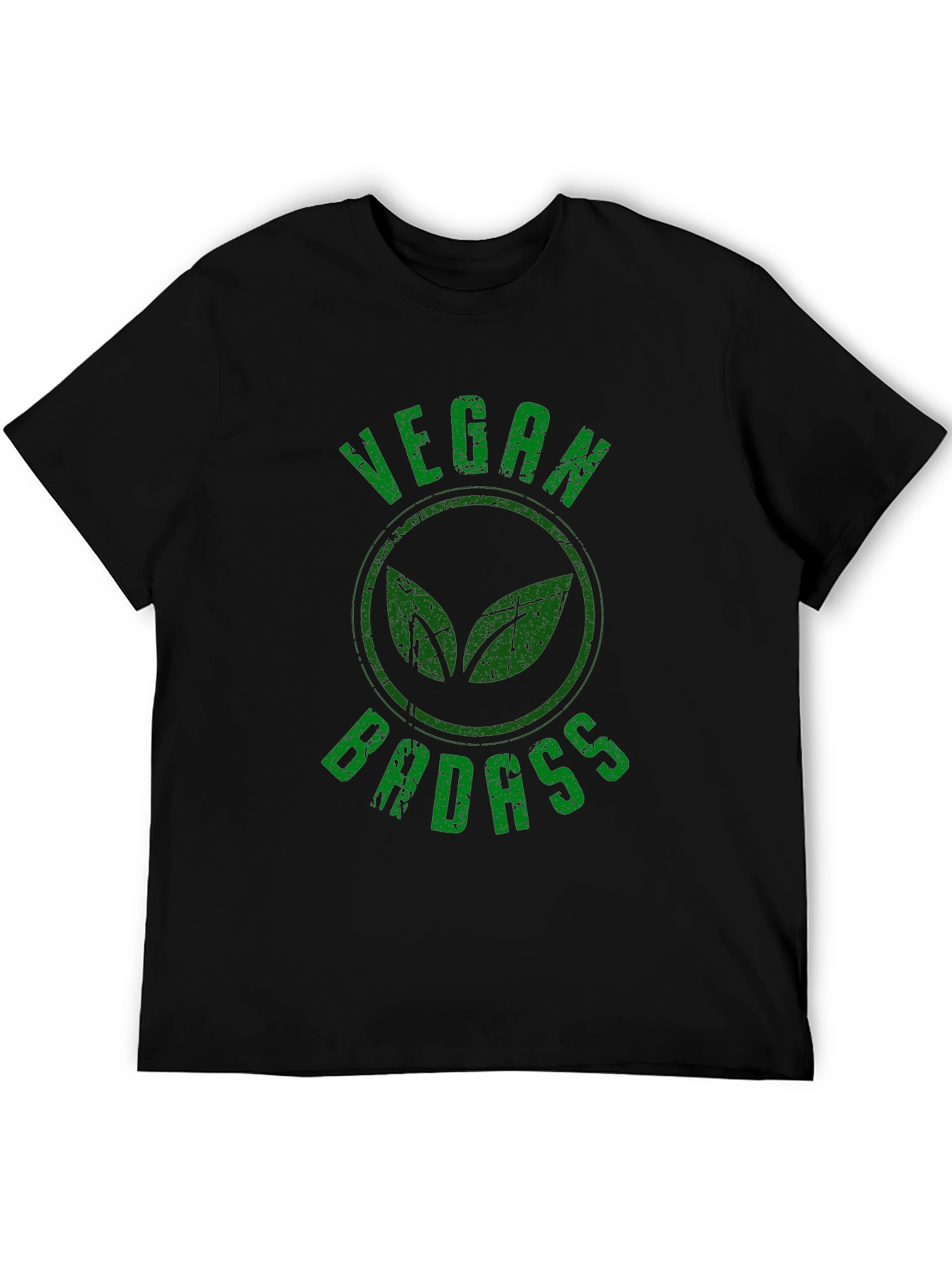 Vegan Badass Graphic T-Shirt - Black