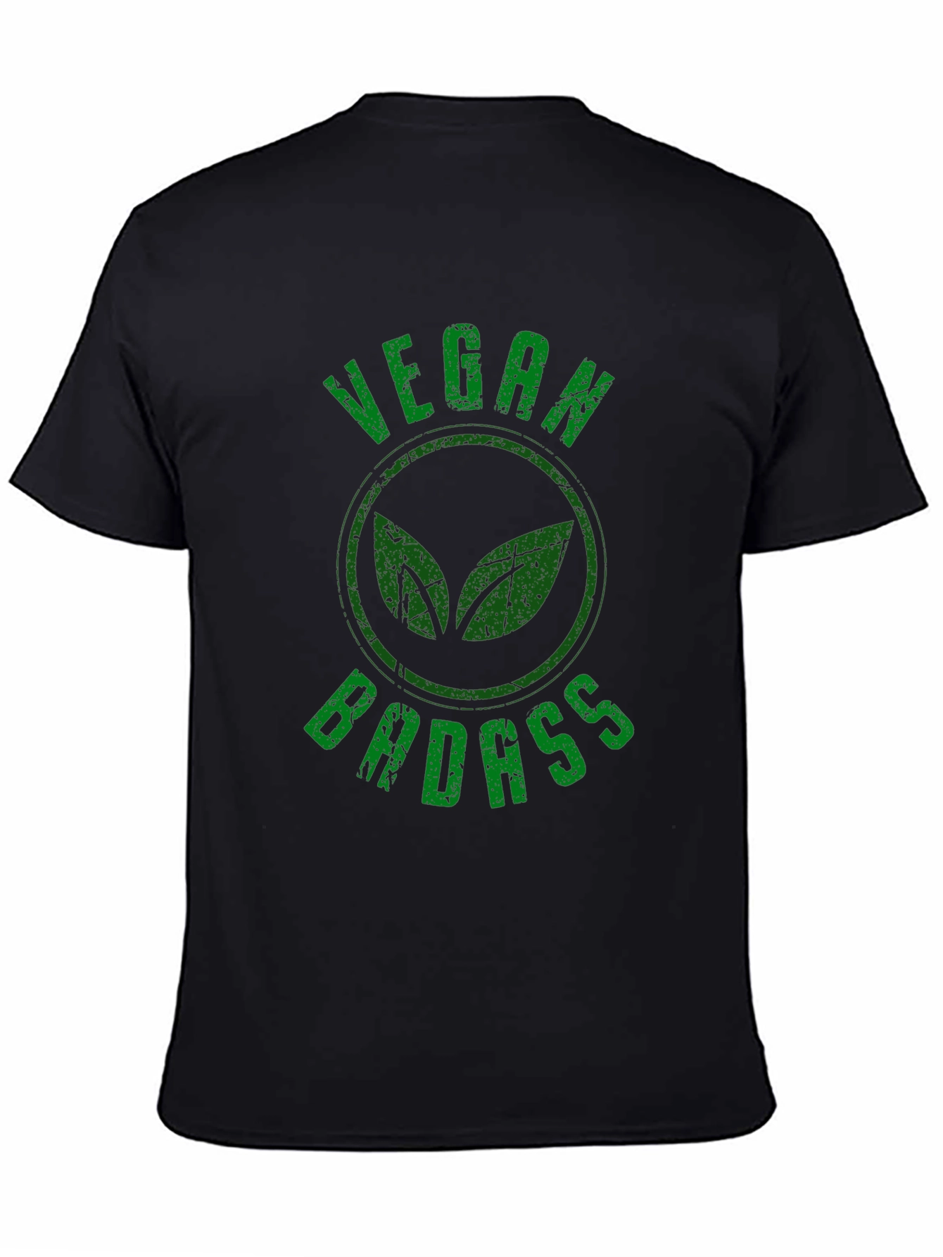 Vegan Badass Graphic T-Shirt - Black