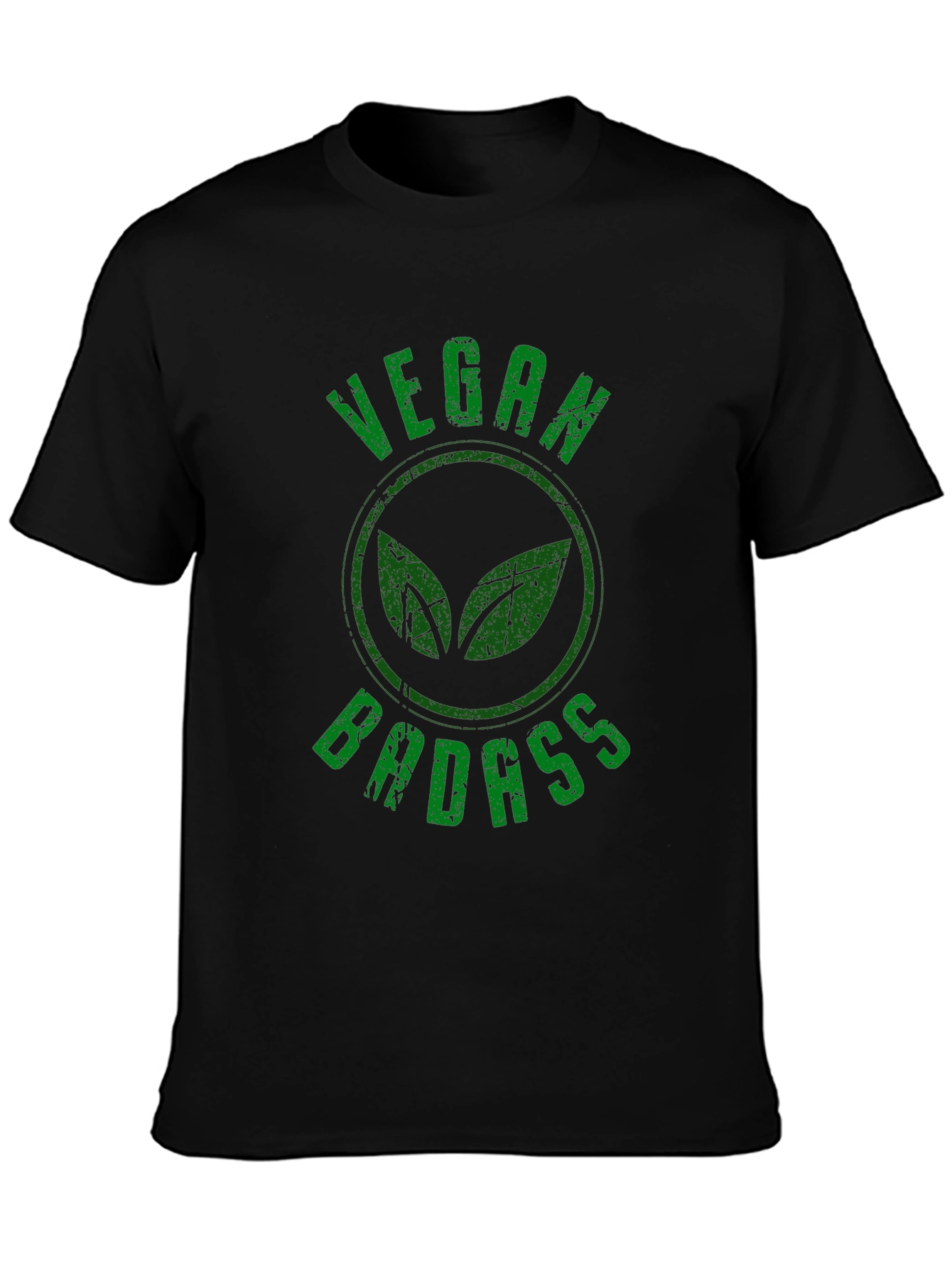 Vegan Badass Graphic T-Shirt - Black
