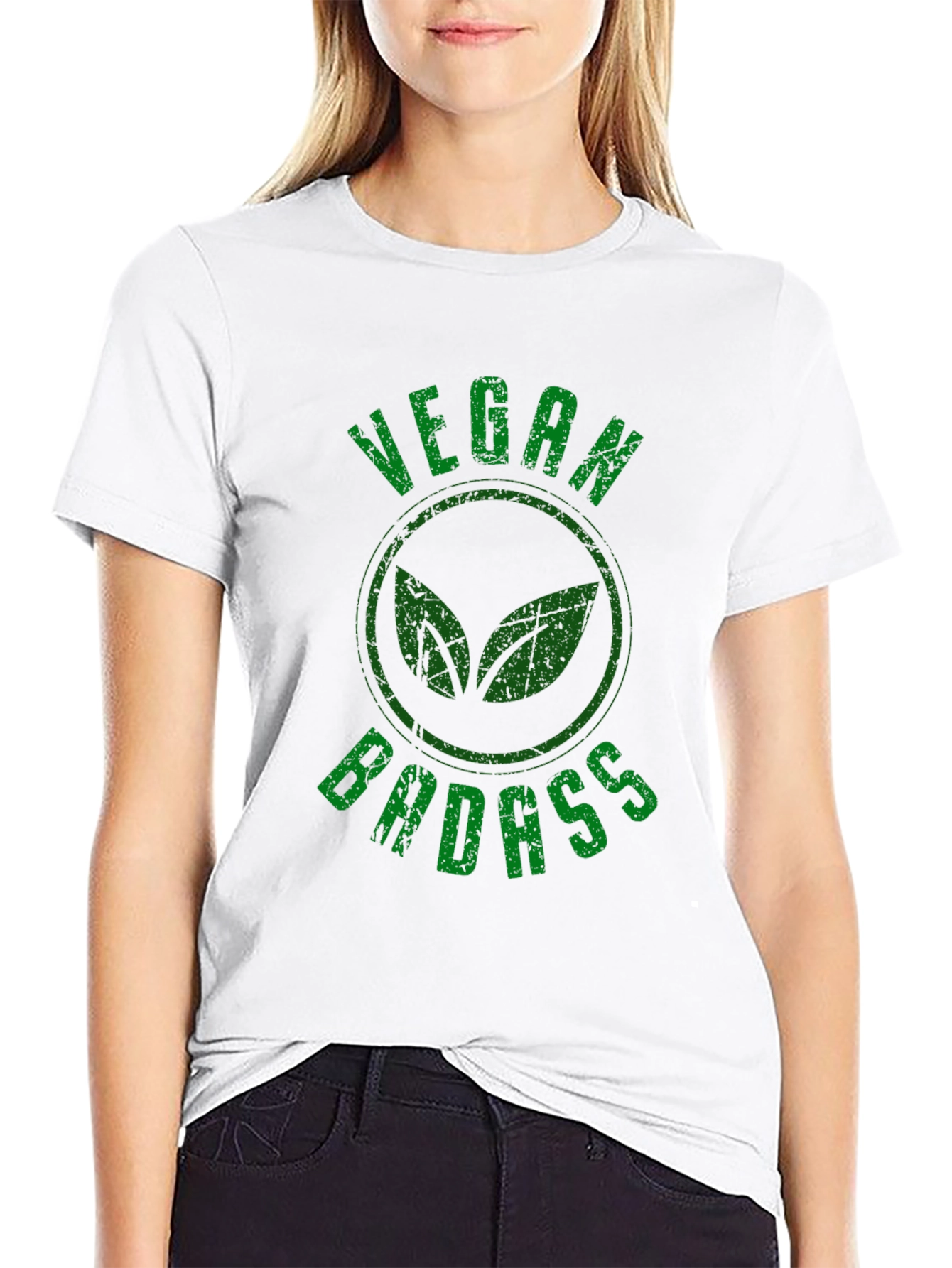 Vegan Badass Graphic T-Shirt - Black