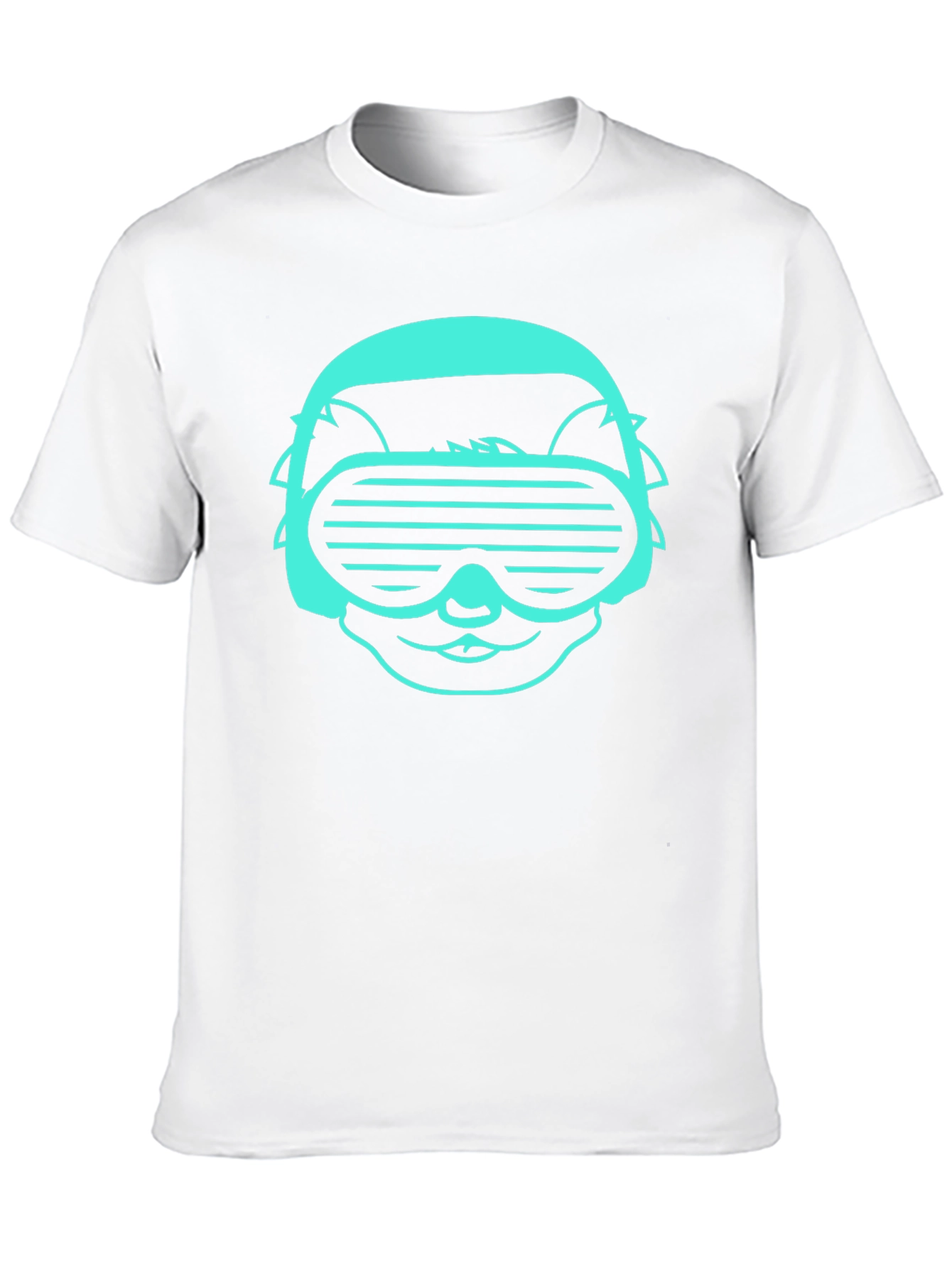 Cool Cat DJ Graphic Tee - Black T-Shirt