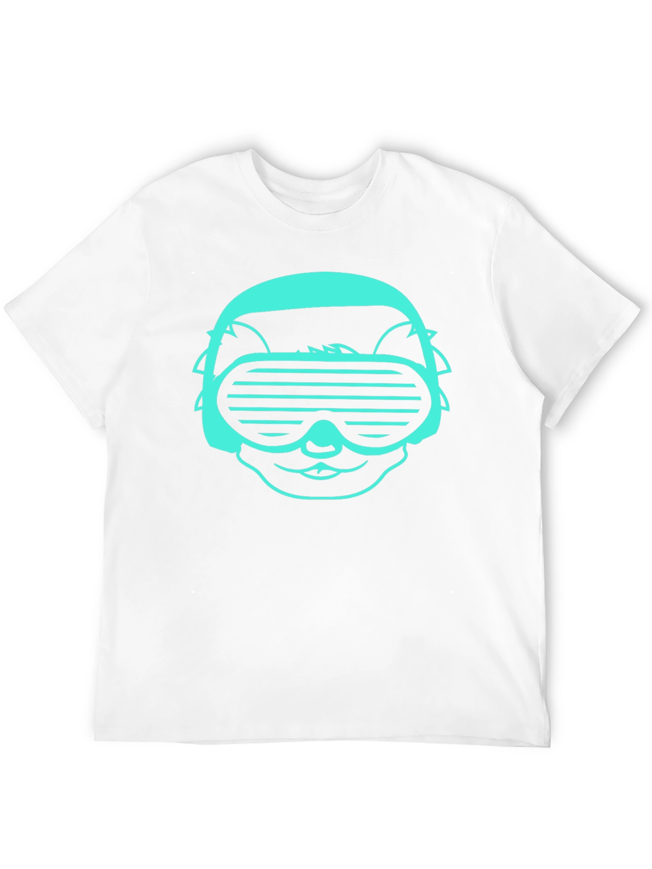 Cool Cat DJ Graphic Tee - Black T-Shirt