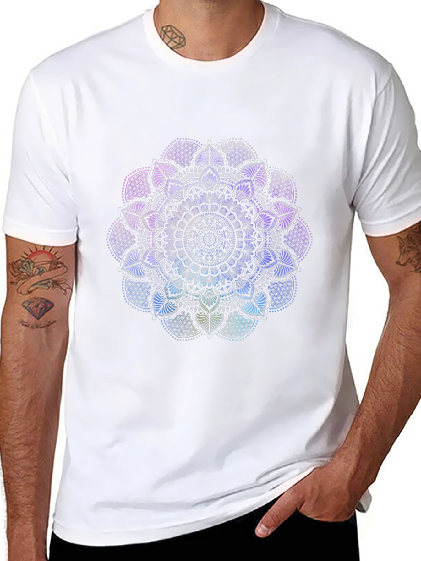 Mandala Graphic Black T-Shirt